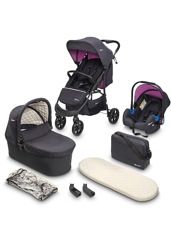 BabyGo Kombi-Kinderwagen »Style - 3in1 schwar...