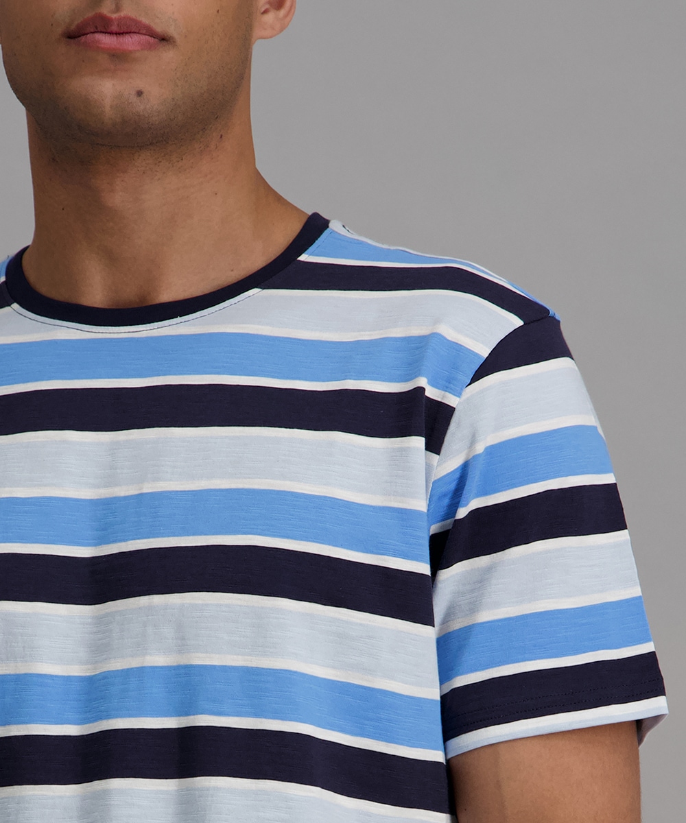 Pioneer Authentic Jeans T-Shirt mit Streifen Muster