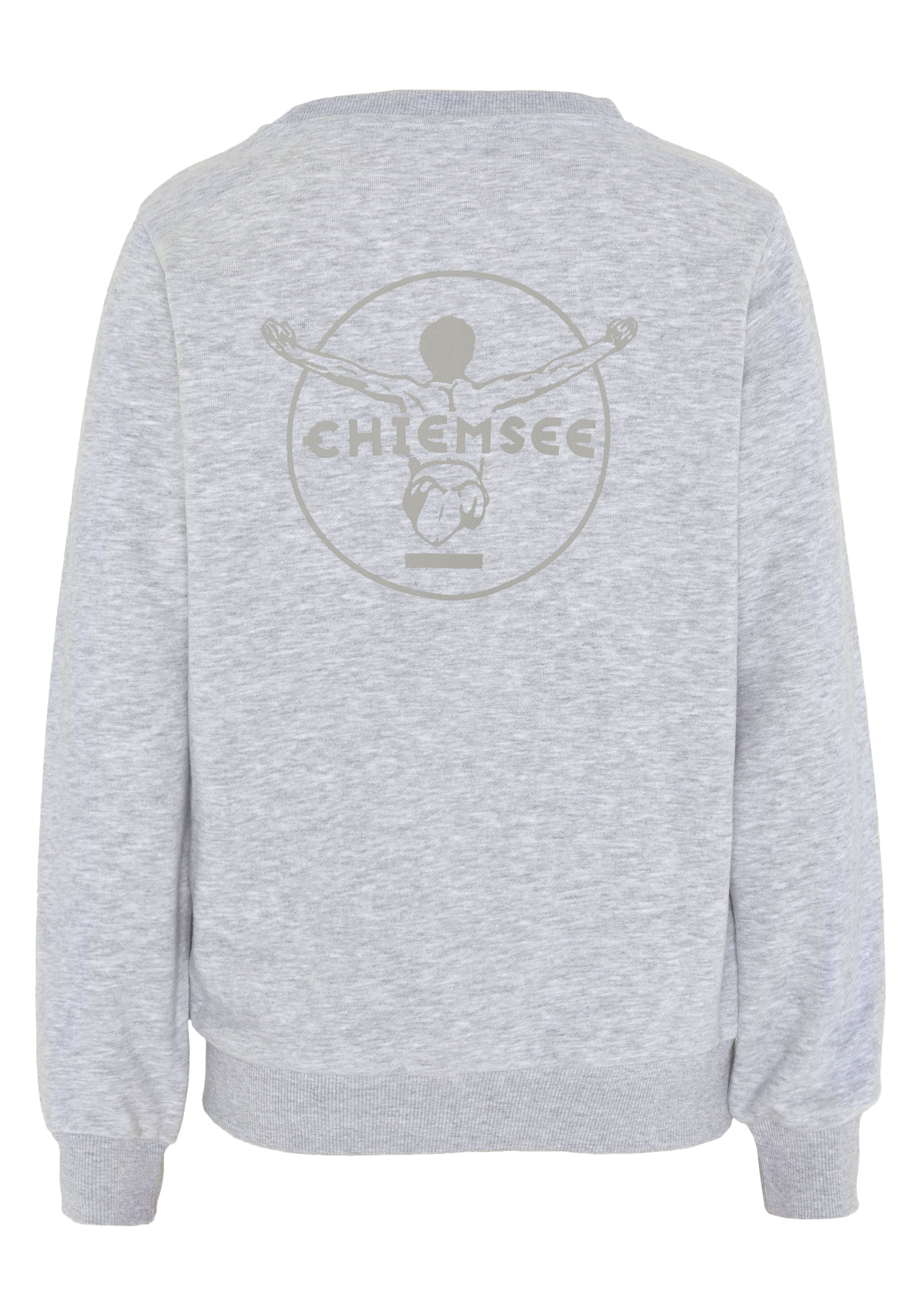 Chiemsee Sweatshirt, - mit großem, tonalen Logo Rubber Print auf dem Rücken