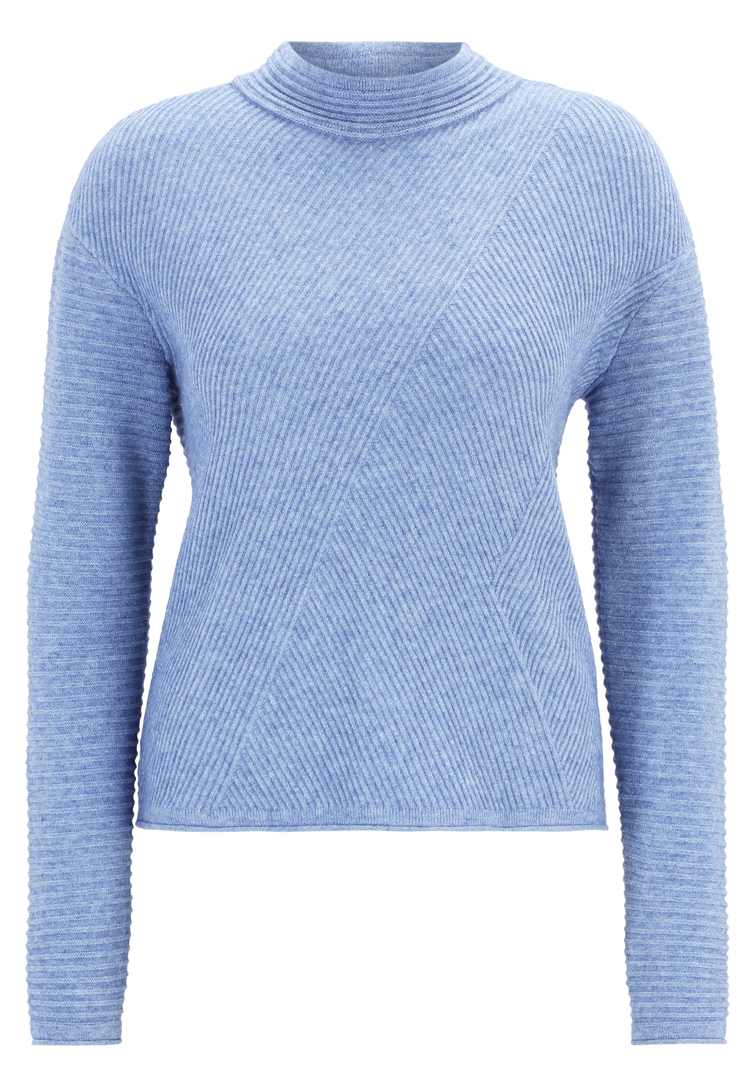 Betty Barclay Strickpullover »Betty Barclay Basic-Strickpullover mit Rippenstruktur«, (1 tlg.), Kragen