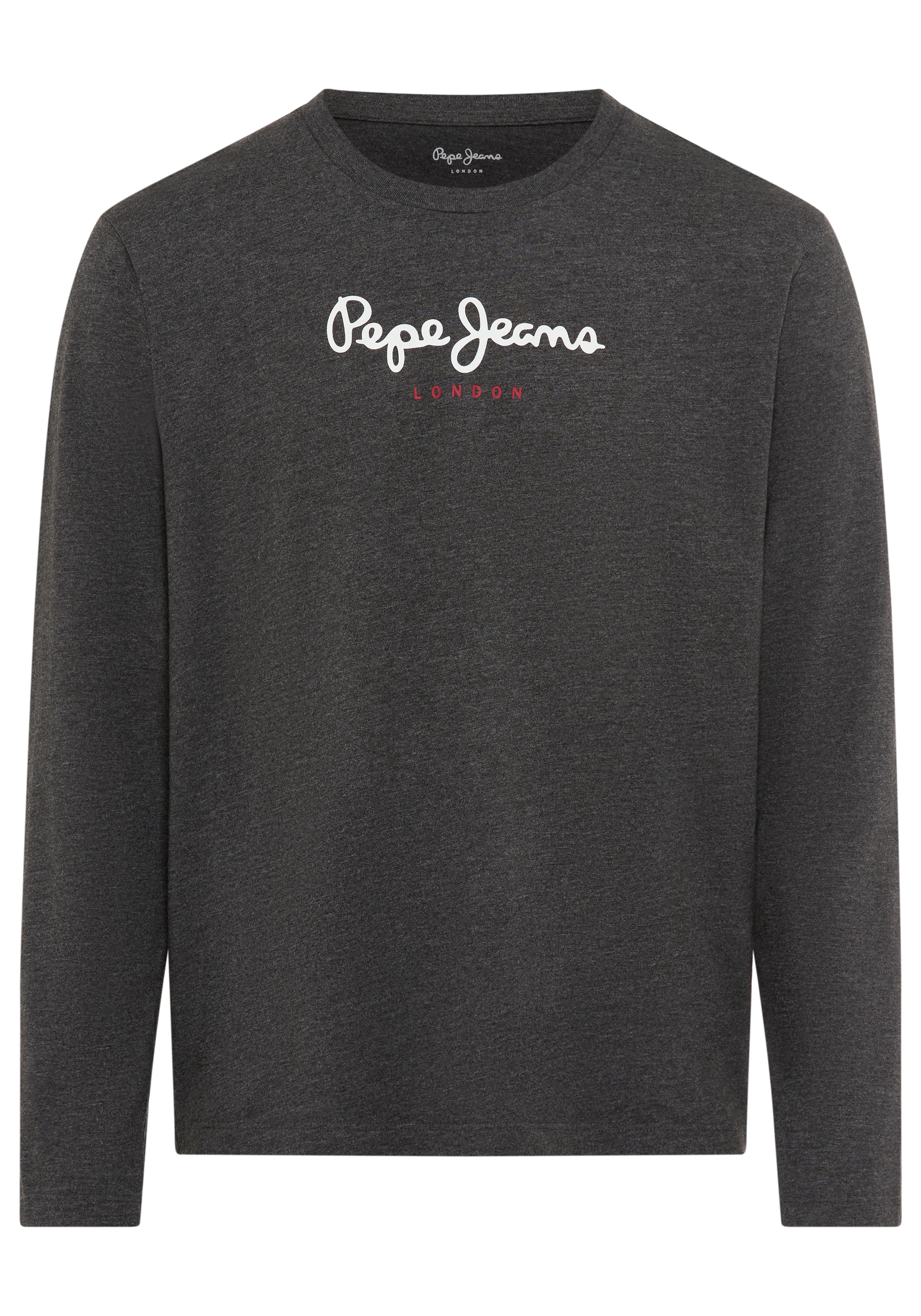 Pepe Jeans Langarmshirt "EGGO LONG N" aus reiner Baumwolle, Rundhals günstig online kaufen