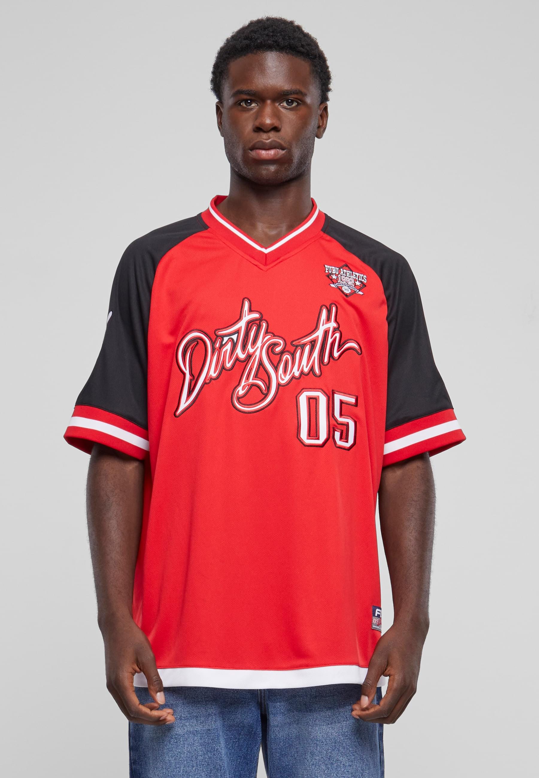 Karl Kani Kurzarmshirt »Karl Kani Herren Athletics Dirty South Baseball Jersey«, (1 tlg.)