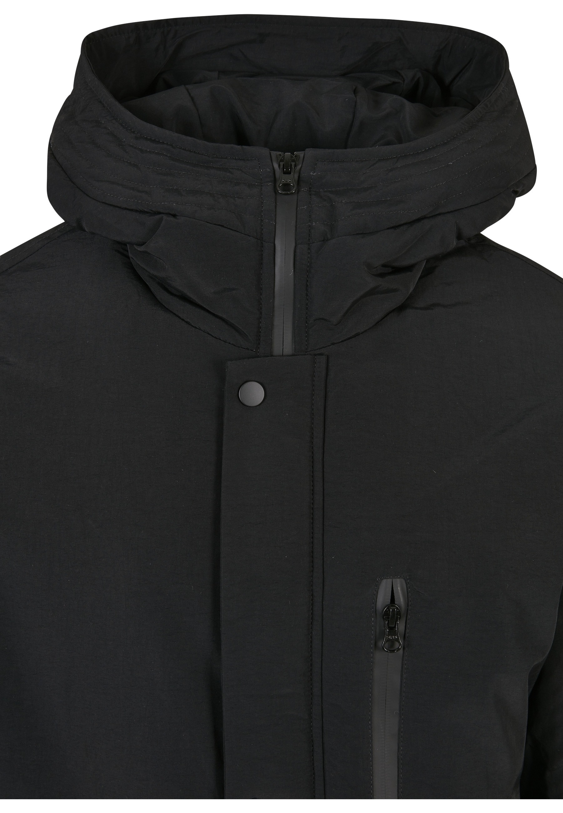 URBAN CLASSICS Winterjacke »Urban Classics Herren Light Parka« 1 Stk. tlg. mit Kapuze