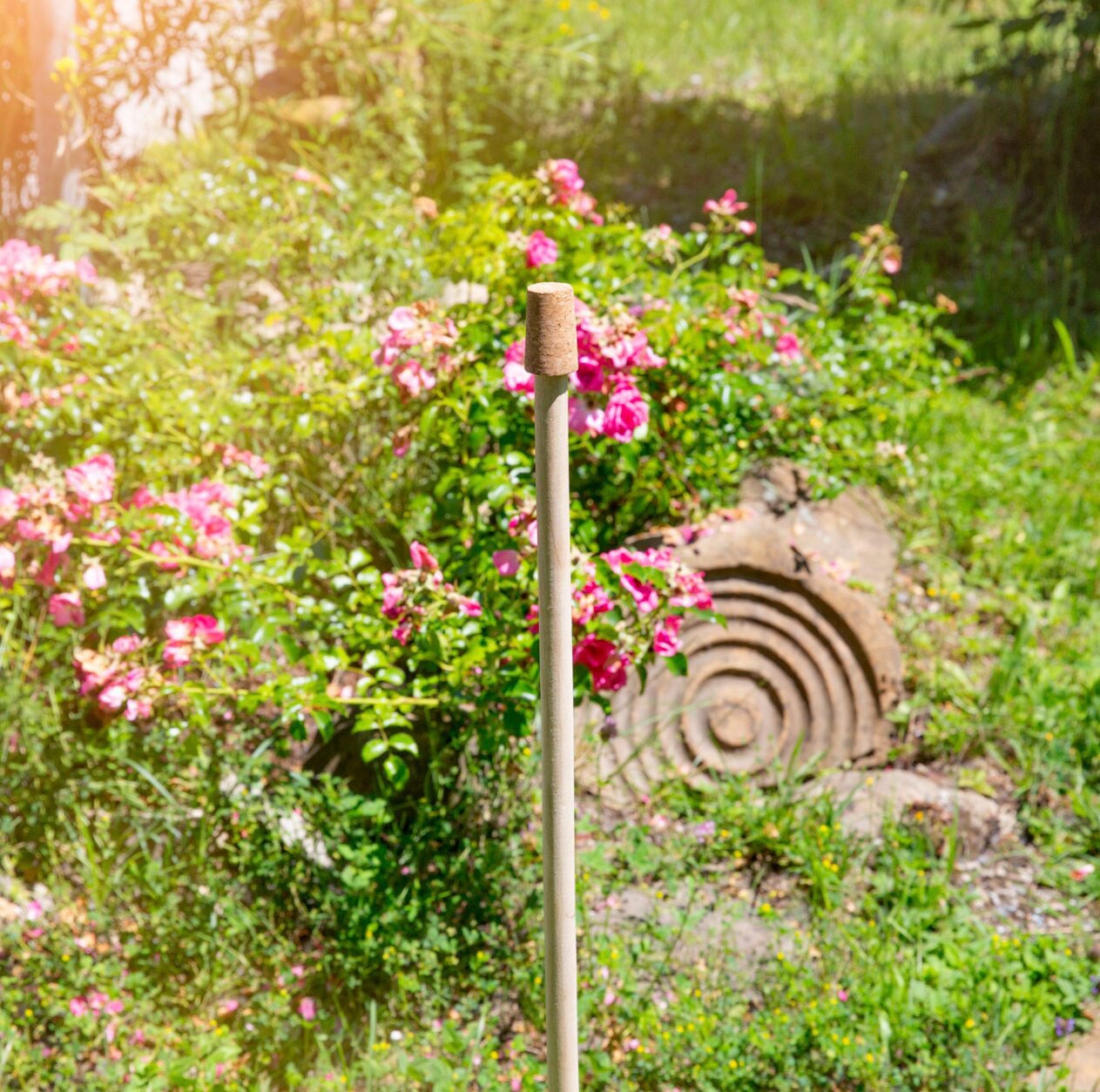 Windhager Gartenfigur, (Set, 3 St.), Rosenkugelstäbe aus Holz mit Korkaufsa günstig online kaufen