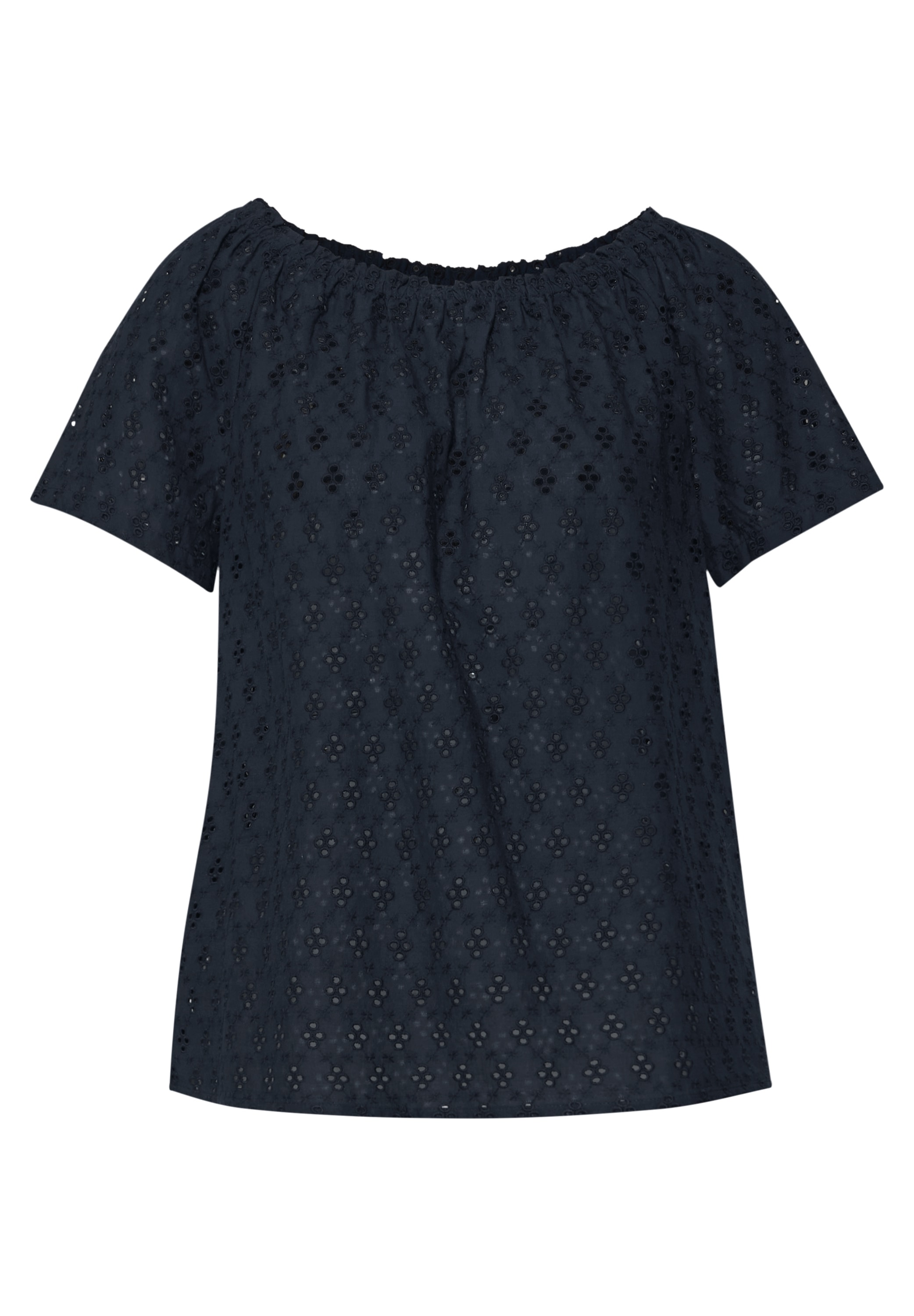 STREET ONE Carmenbluse, aus reiner Baumwolle