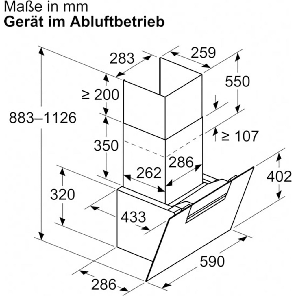 NEFF Wandhaube »D65IFN1S0«, Serie N 50