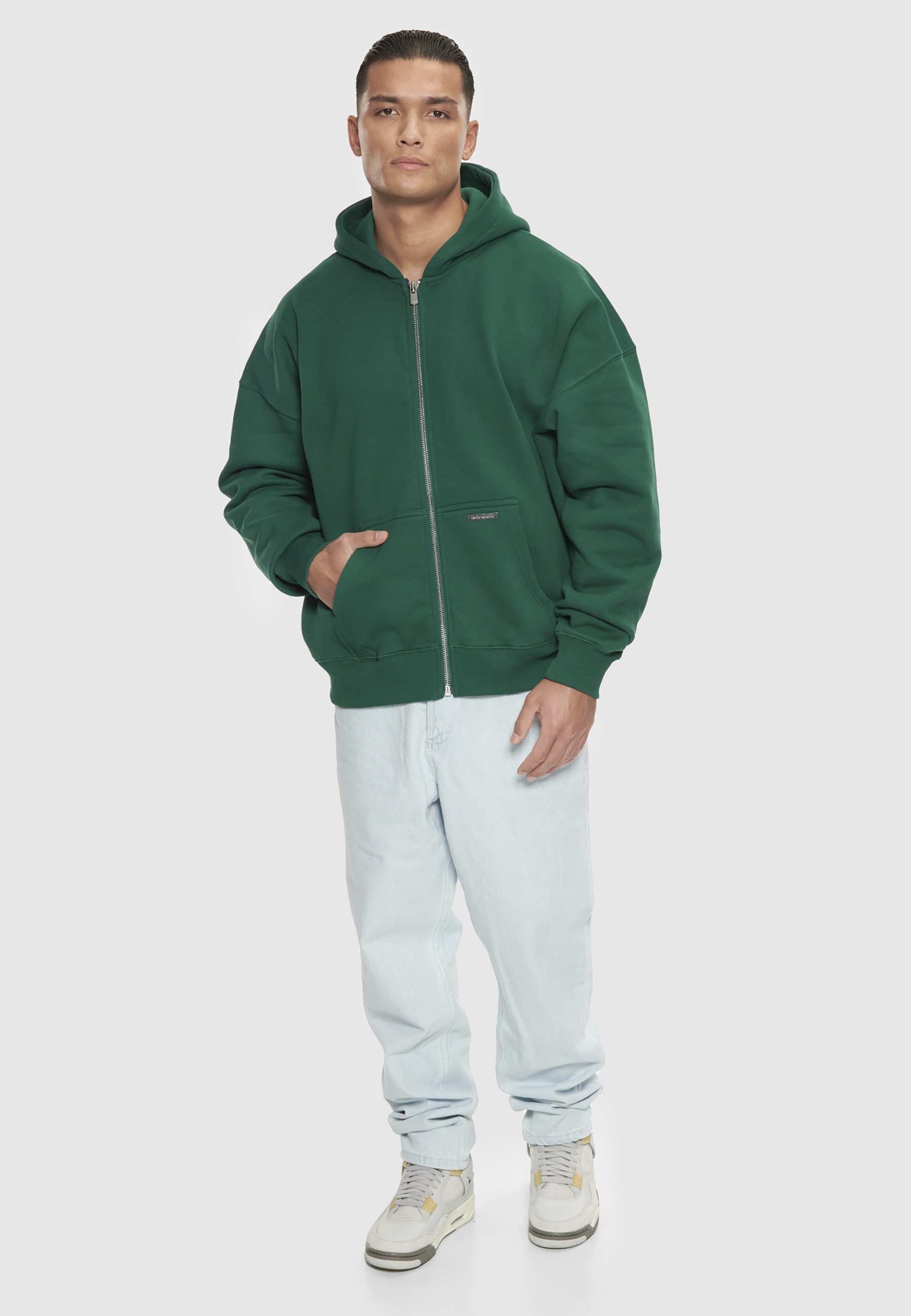 Dropsize Sweatjacke »Dropsize Herren Bazix Republiq Super Heavy Rib Zipper«