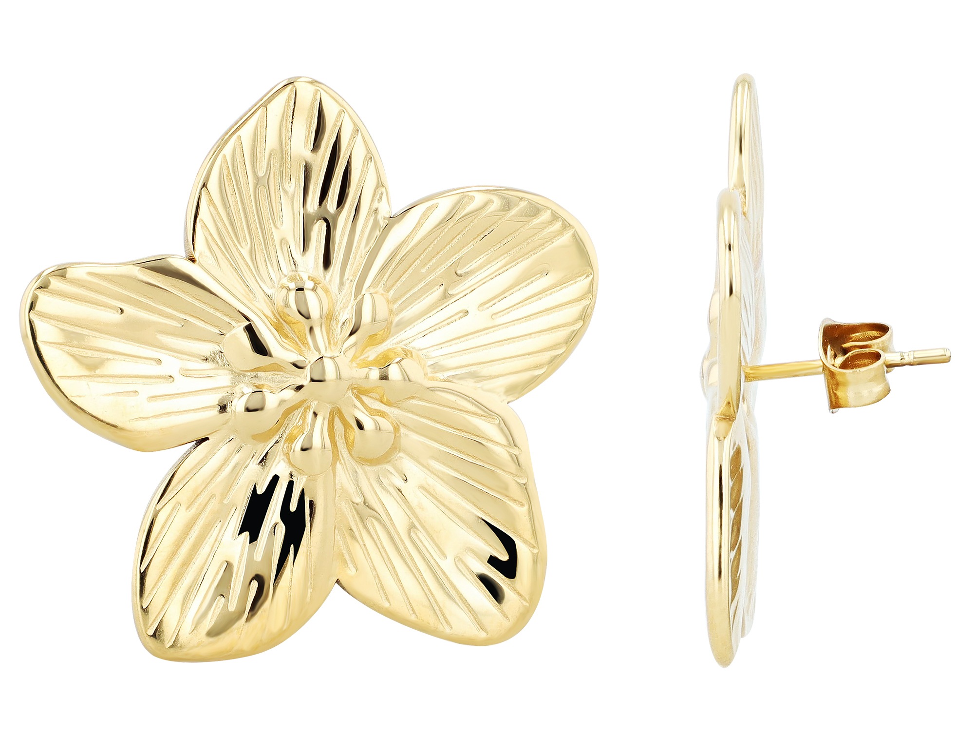 Adelia´s Paar Ohrhänger »Damen Ohrringe – Ohrstecker Blume aus Edelstahl« Eine schöne Geschenkidee für jeden Anlass