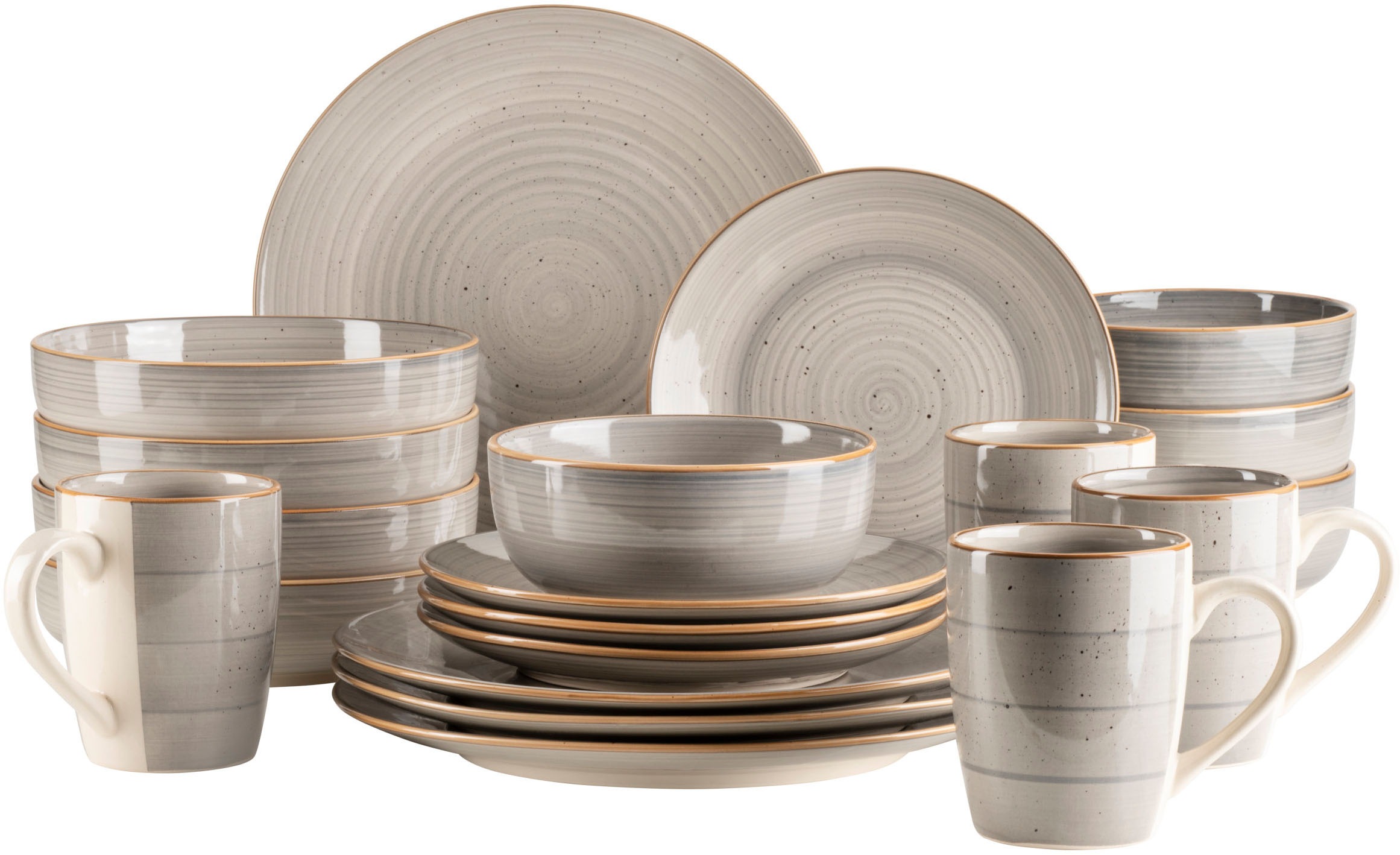 MÄSER Kombiservice "VALMERA, Geschirr Set, Steinzeug" günstig online kaufen