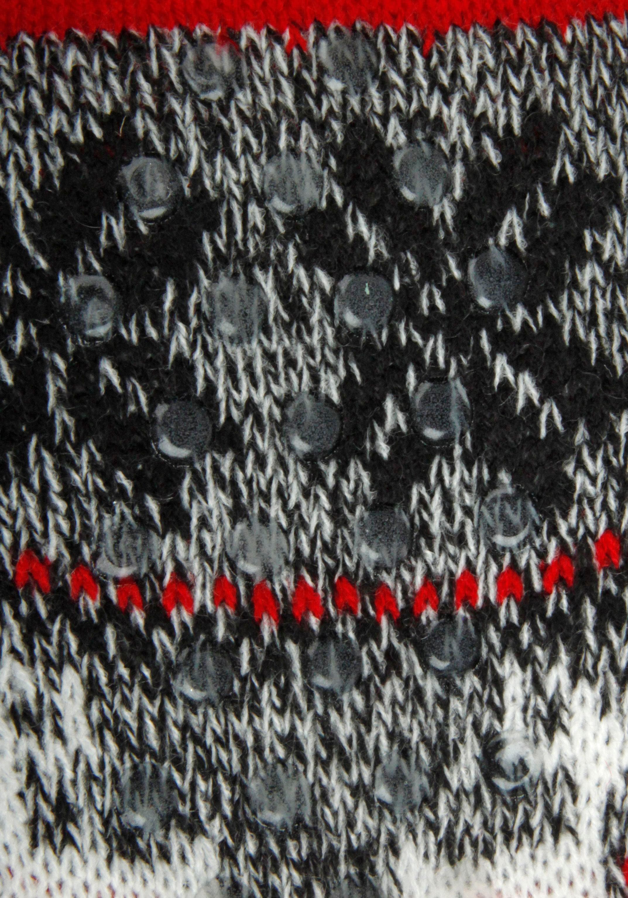 Capelli New York Kuschelsocken, (1 Paar), mit winterlichem Muster
