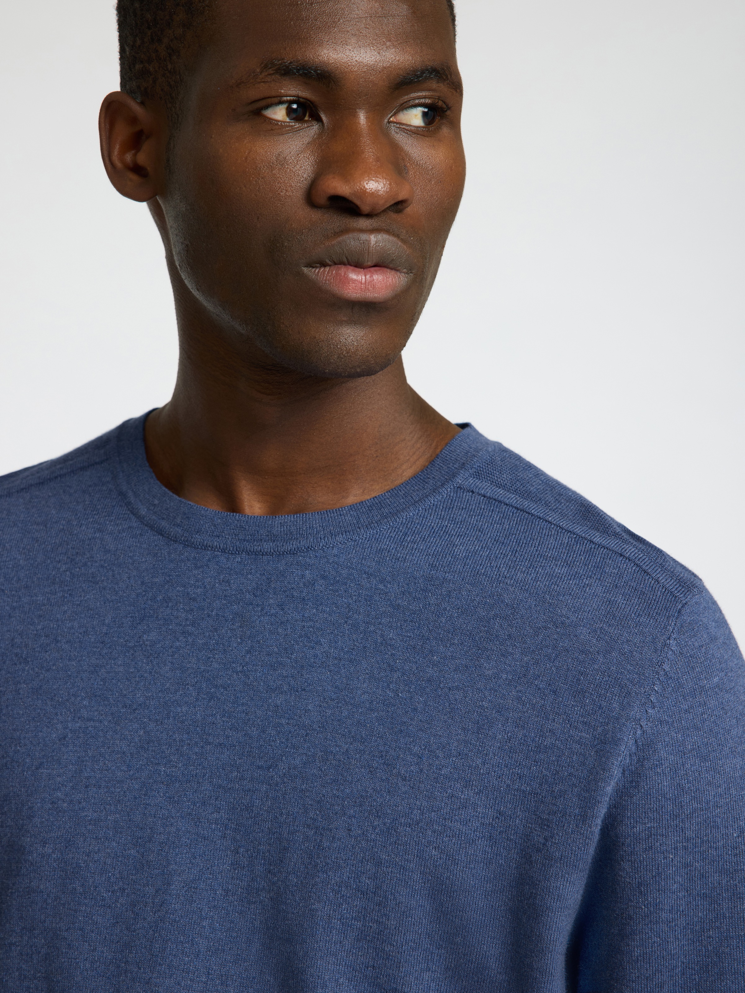 SELECTED Rundhalspullover "SLHBERG CREW NECK NOOS" günstig online kaufen