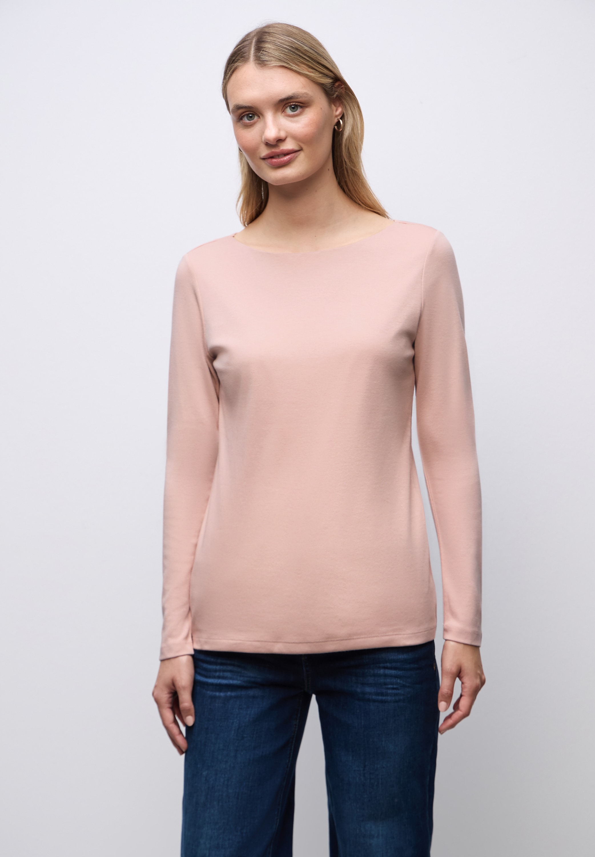 STREET ONE Langarmshirt im soften Baumwoll-Mix