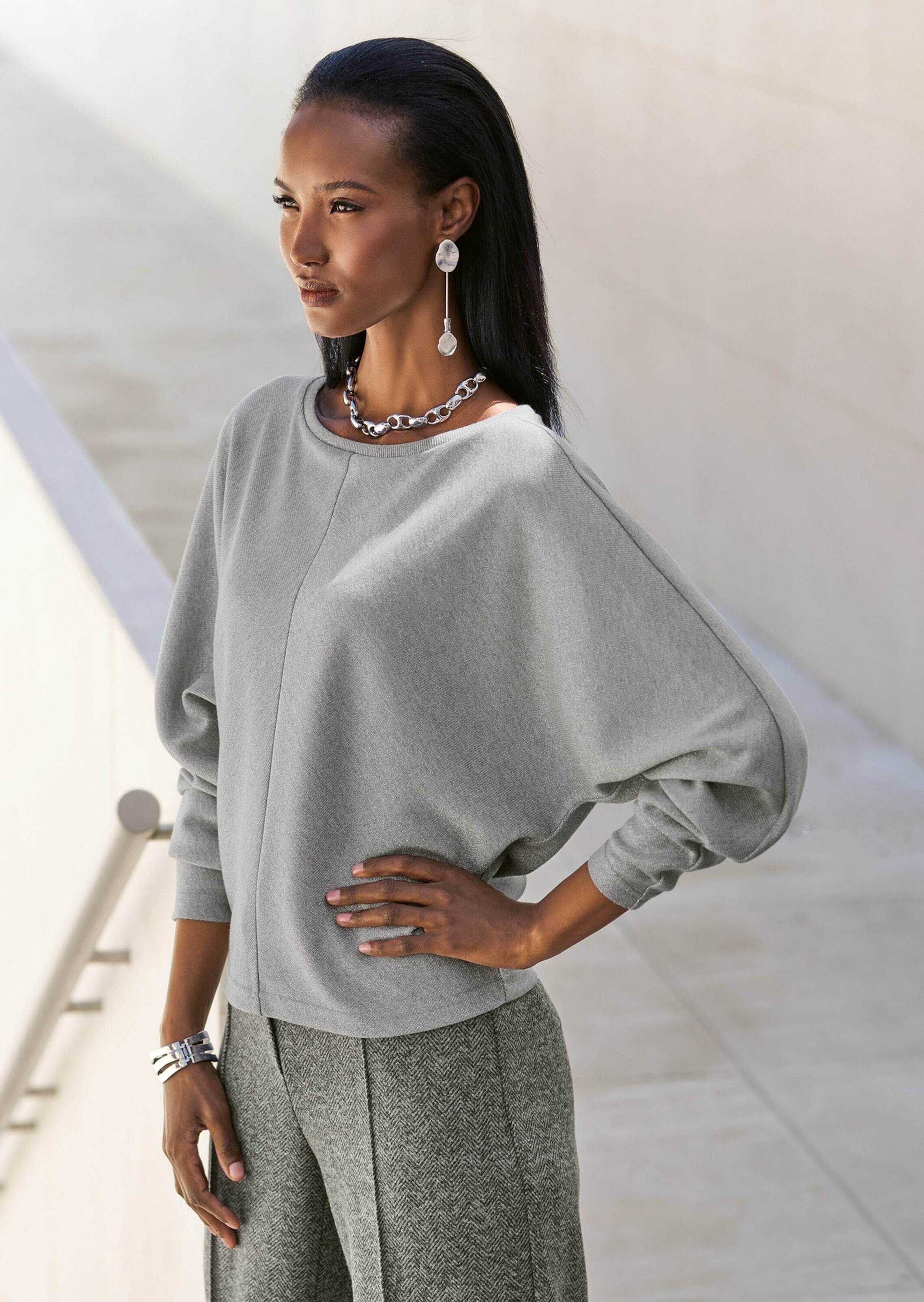 MADELEINE Langarmshirt »Shirt Langarm-Shirt mit Glanz-Effekt«