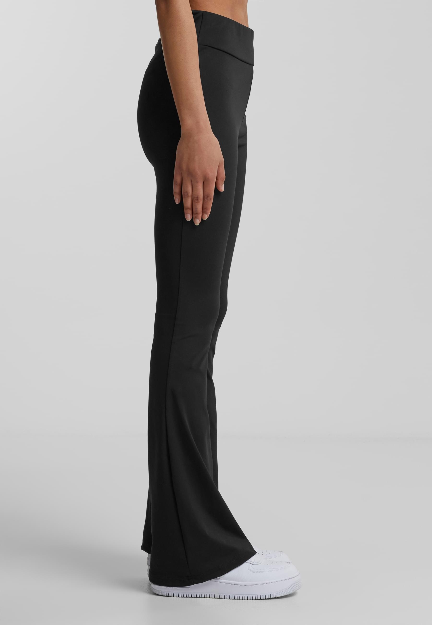 URBAN CLASSICS Leggings »Urban Classics Damen Ladies Recycled High Waist Flared Leggings«, (1 tlg.)