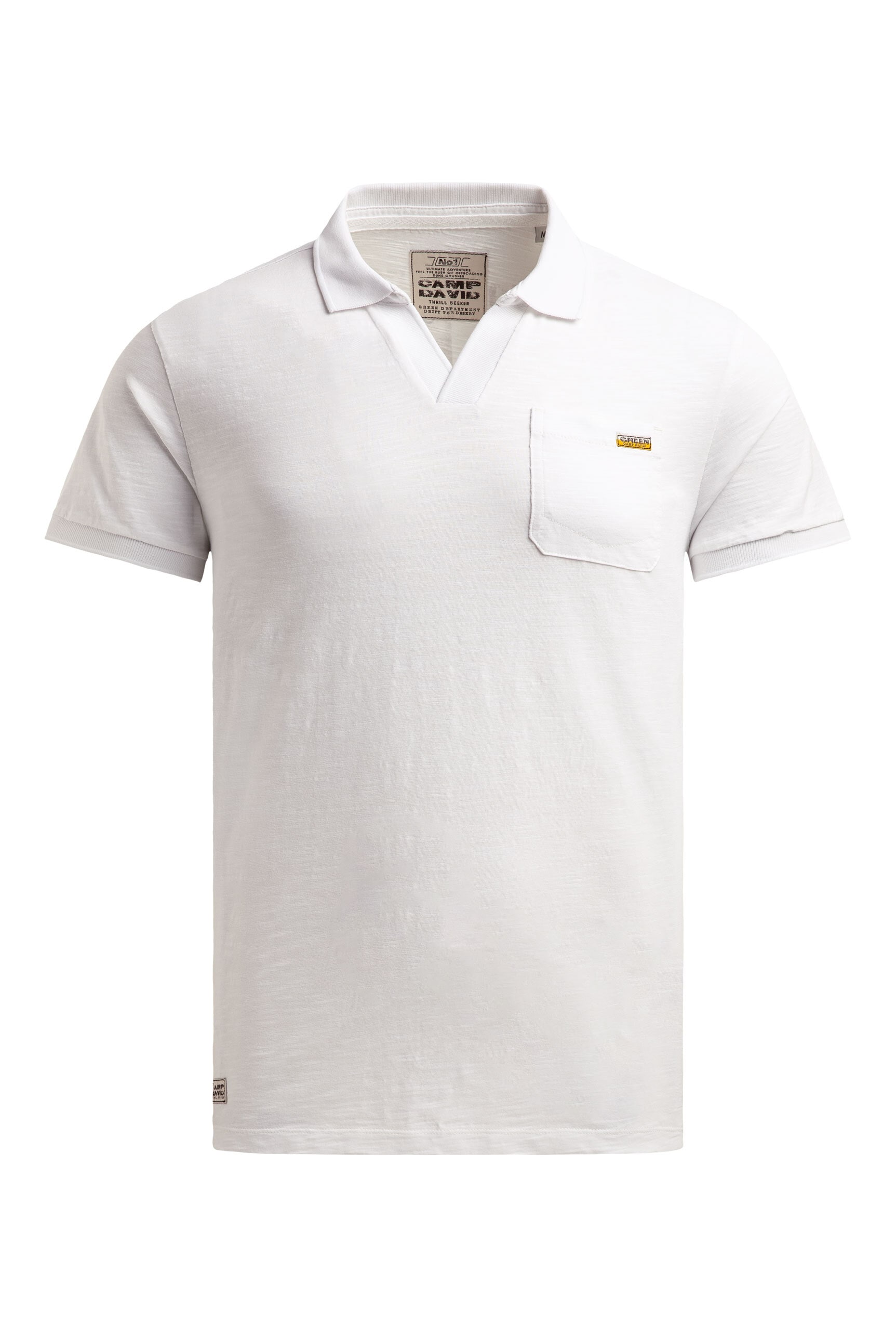 CAMP DAVID Poloshirt mit Seitenschlitze