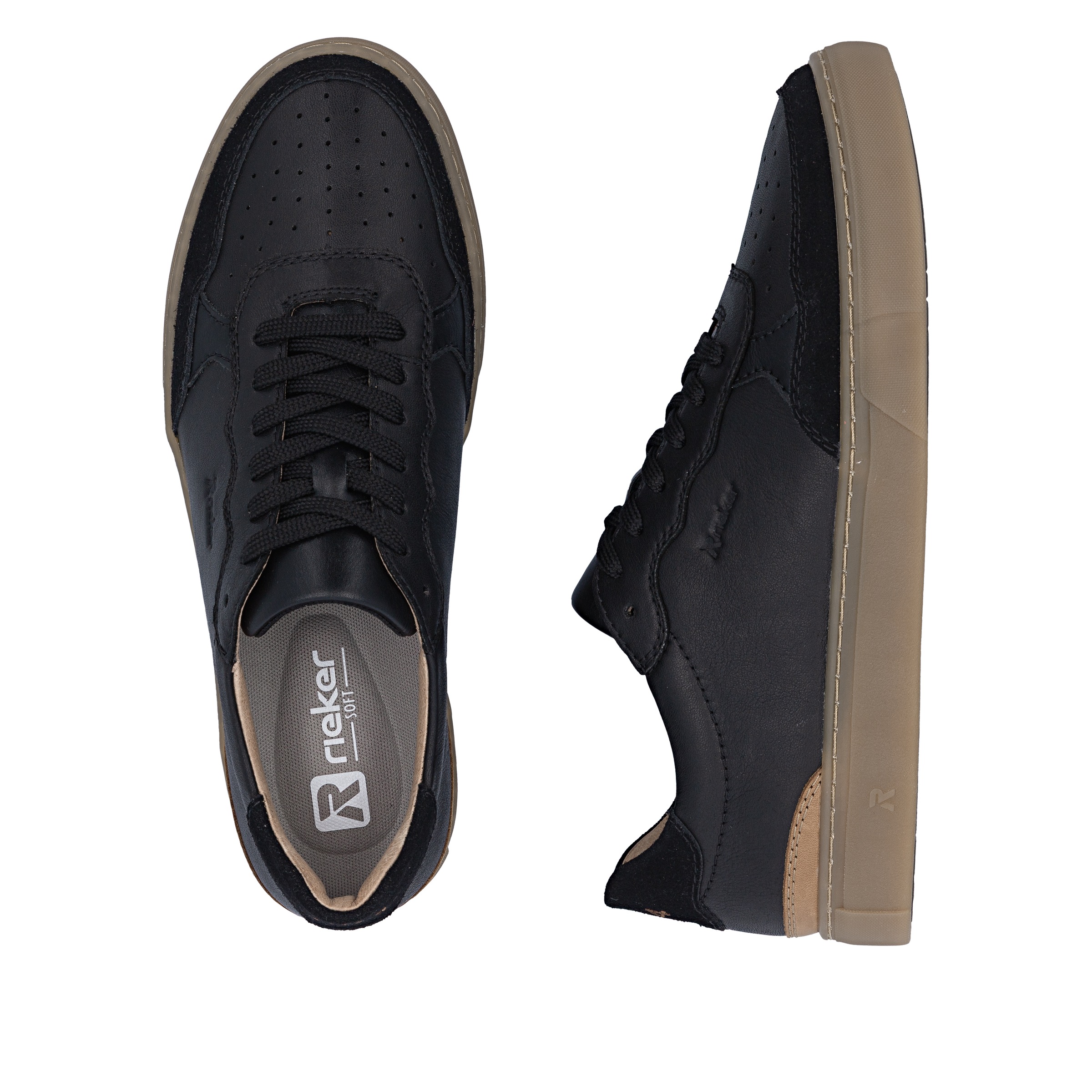 Rieker Sneaker  Basket-Sneaker, Halbschuh, Schnürschuh mit Perforation