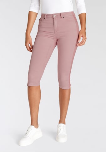 Caprijeans »Ultra Stretch«, High Waist mit seitlichem Streifen