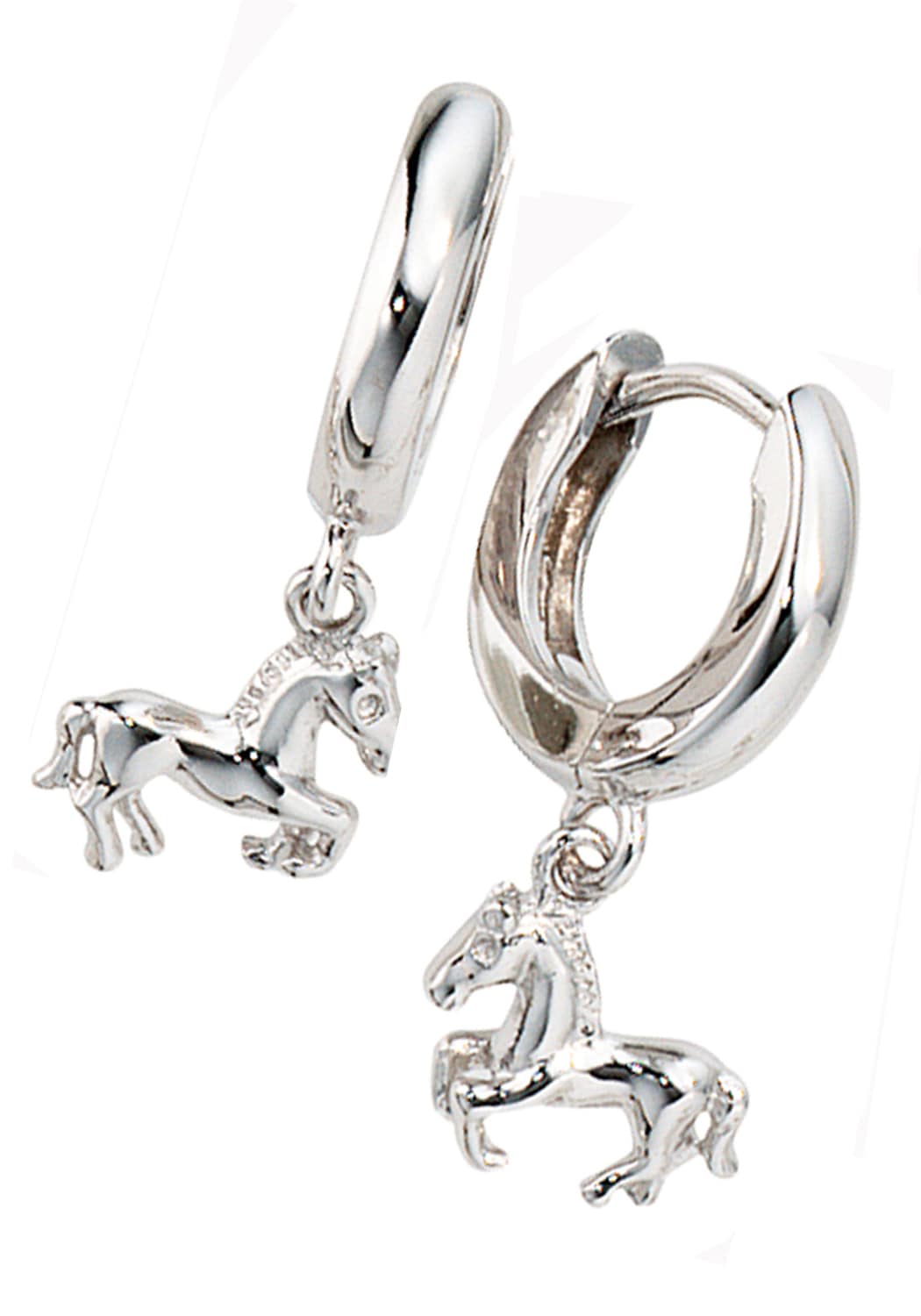 JOBO Paar Creolen »Ohrringe Pferd«, 925 Silber kaufen | BAUR | Ohrhänger