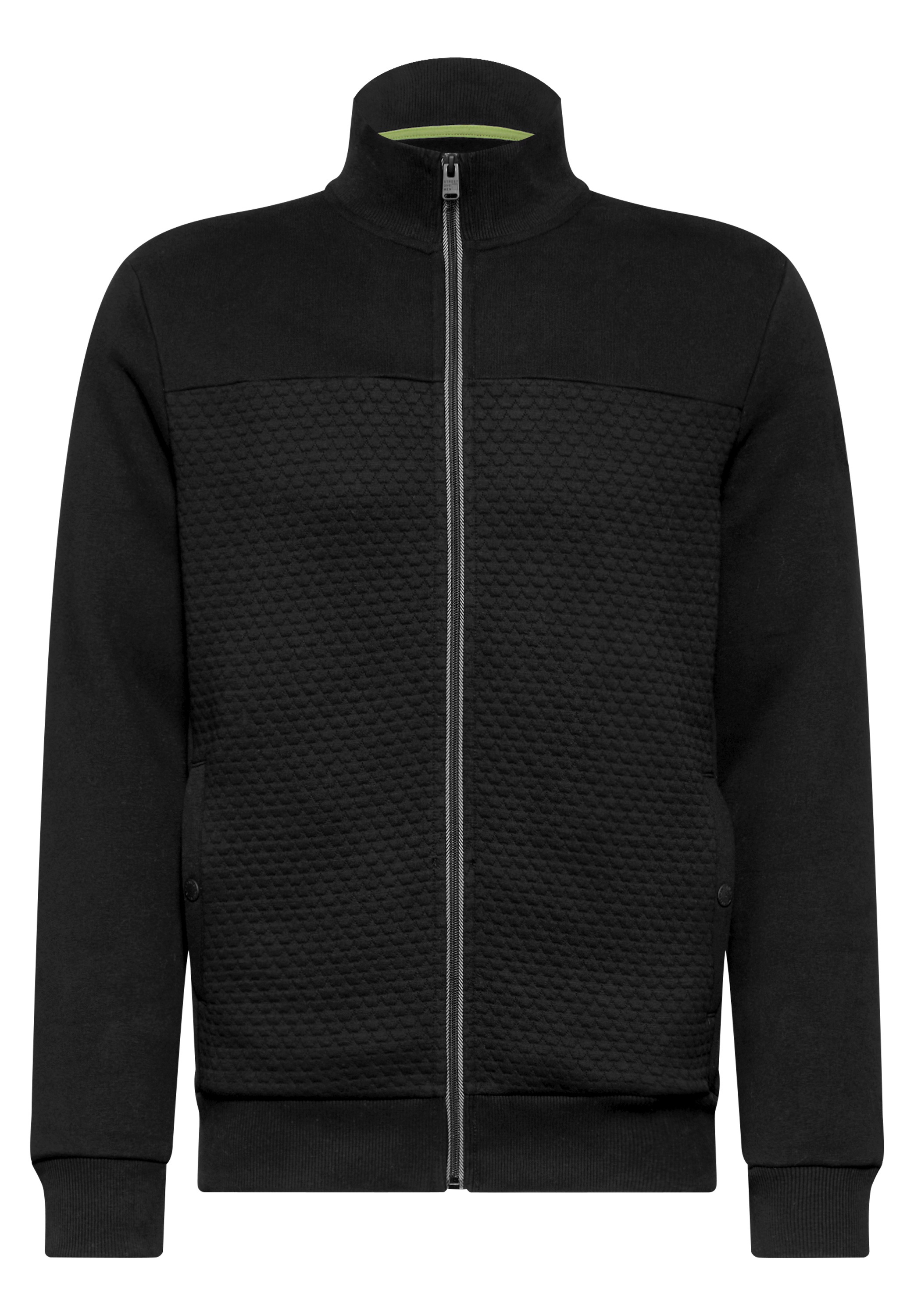 STREET ONE MEN Sweatjacke, mit Stehkragen
