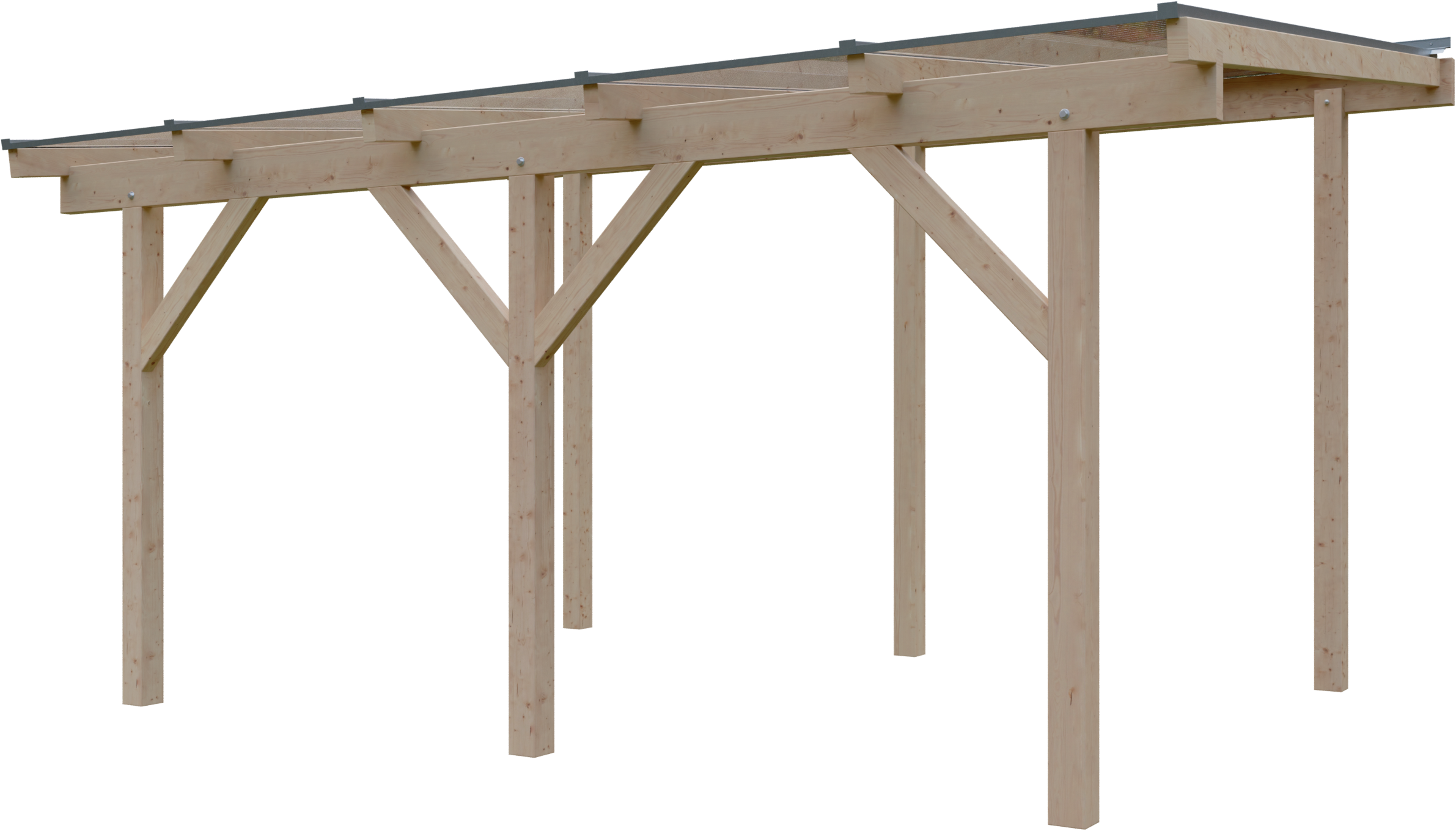KONIFERA Terrassendach "Fulu", Bausatz aus naturbel. Leimholz mit lichtdurc günstig online kaufen