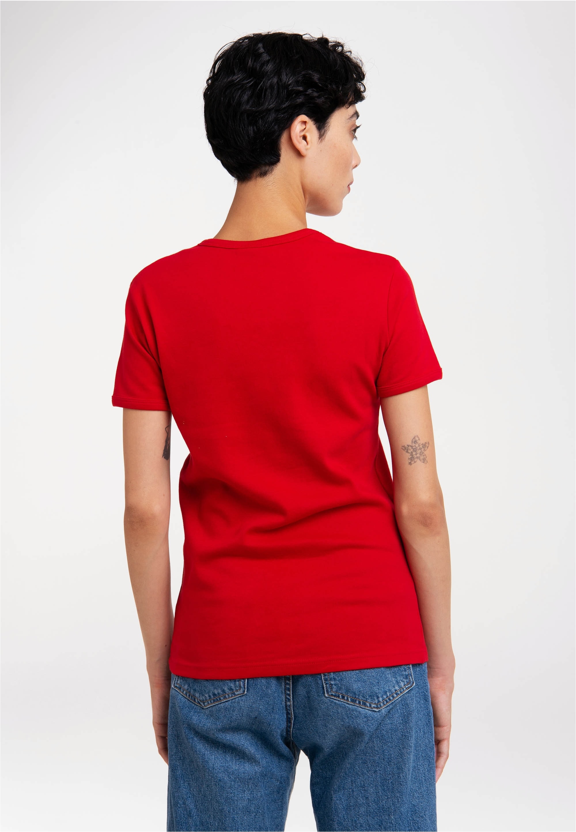 LOGOSHIRT T-Shirt »Big Bang Theory | Bazinga« mit coolem Frontprint