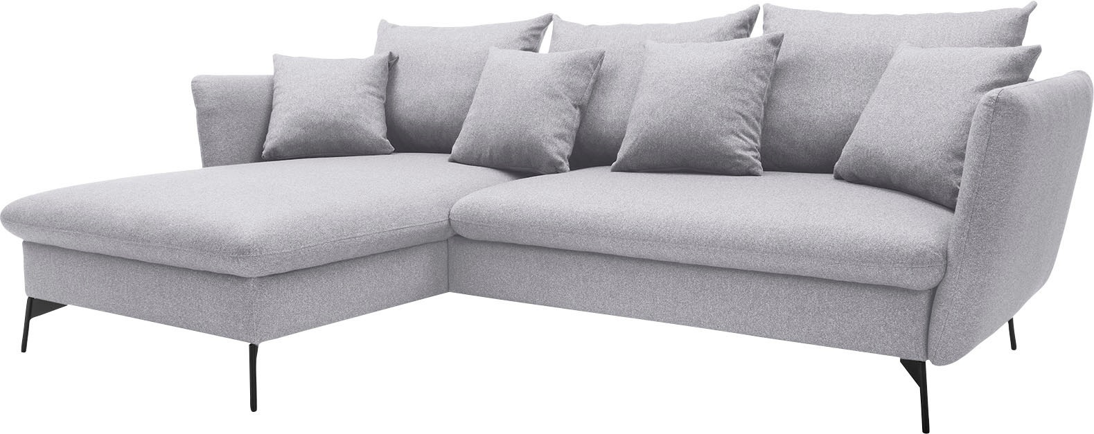 andas Ecksofa "LIVORNO,258 cm, L-Form,", Schlaffunktion u. Bettkasten (139/ günstig online kaufen