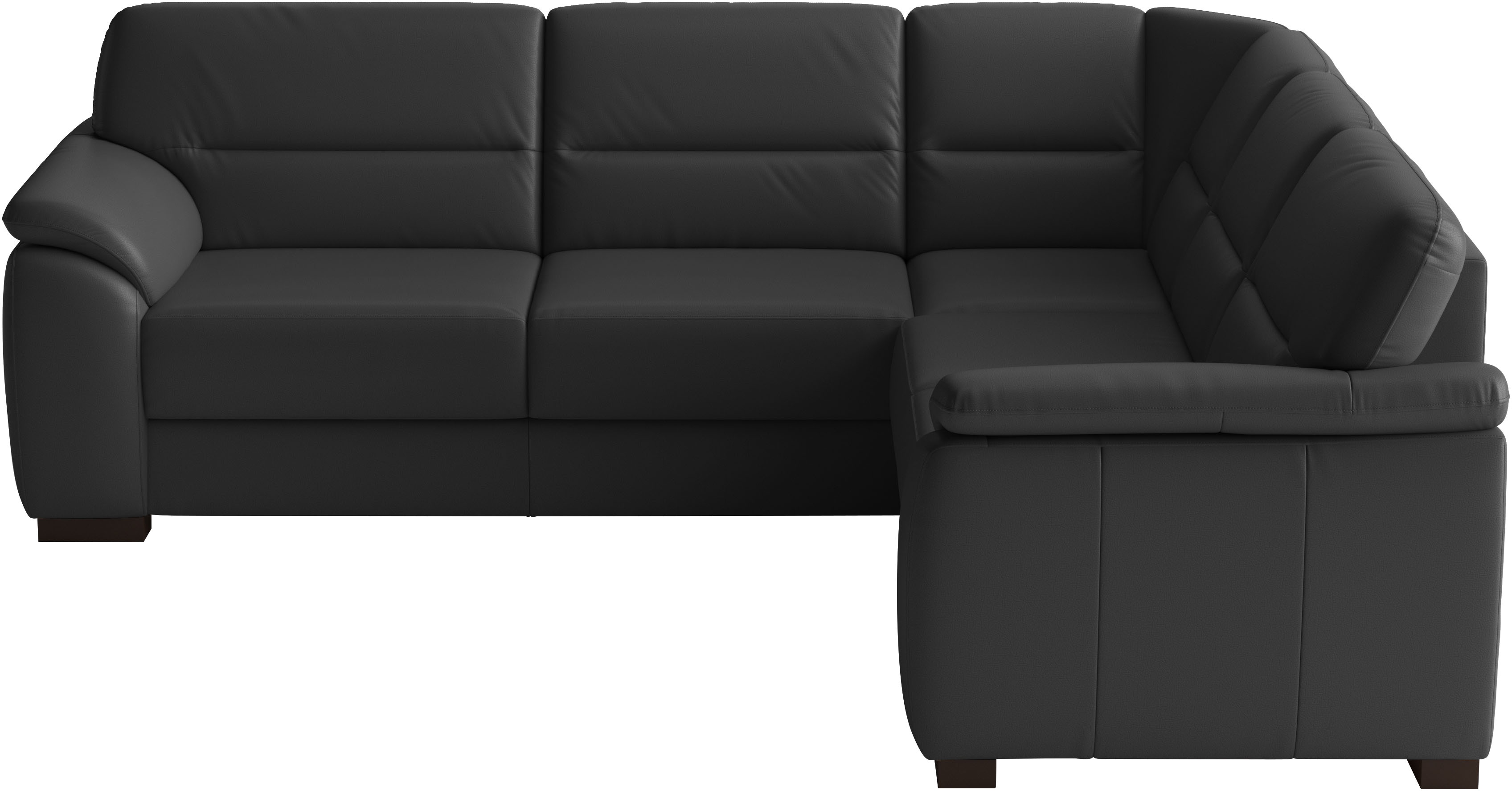 sit&more Ecksofa "Montego Leder, L-Form, B: 255cm" wahlweise mit Schlaffunktion und Schubkasten