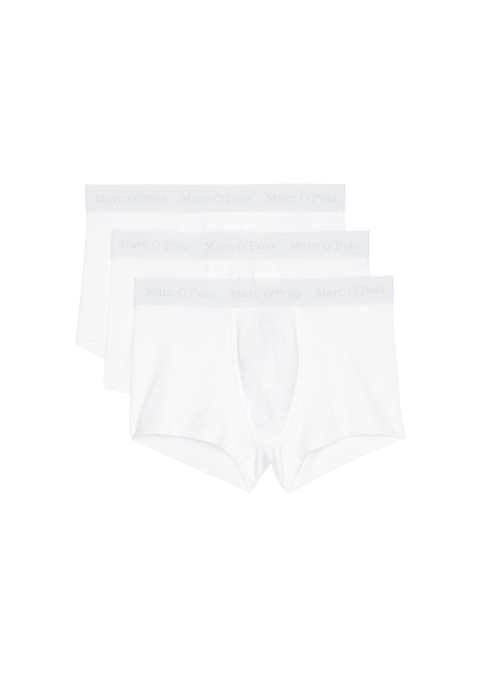 MARC O'POLO Herren Trunk "Essentials", Gr. XXL, weiß, Single Jersey, Obermaterial: 95% Baumwolle, 5% Elasthan, unifarben, Unterhosen, mit markantem