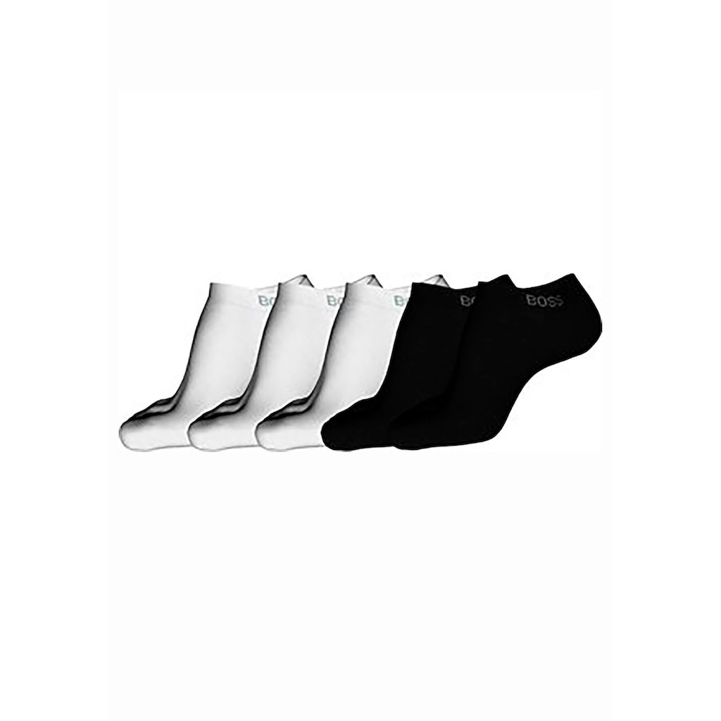 BOSS Sneakersocken »5P AS Uni Color CC«, (Packung, 5 Paar, 5er)