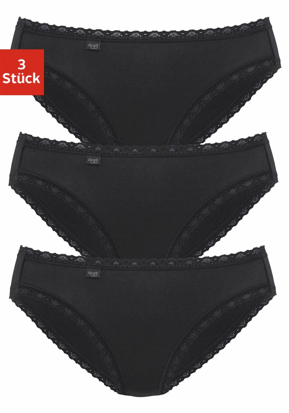 Sloggi Taillenslip »24/7 Cotton Lace«, (Packung, 3 St.), Feines Spitzenbündchen,... kaufen