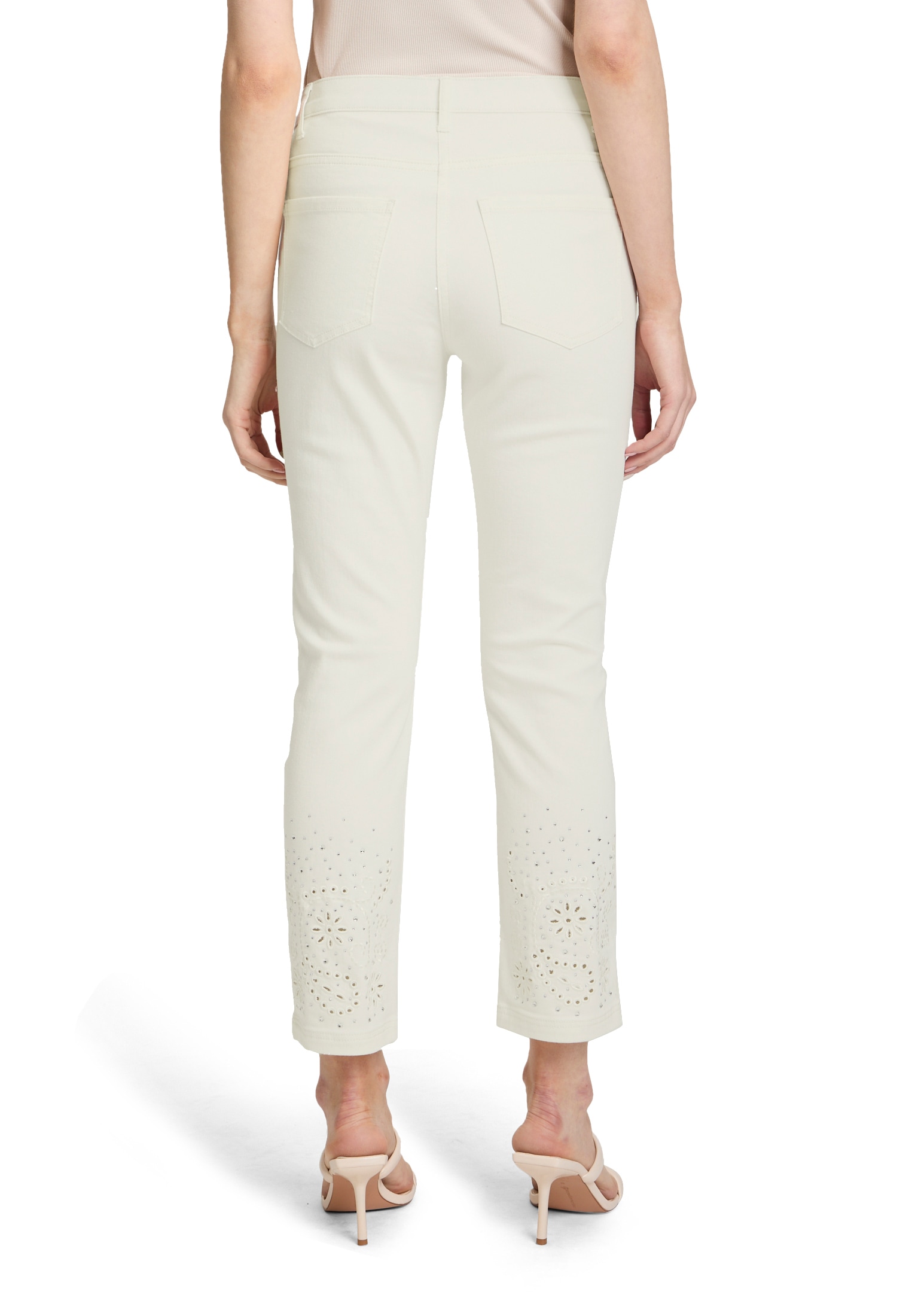 Betty Barclay Stoffhose »Betty Barclay Casual-Hose mit Stickerei«, Lochstickerei