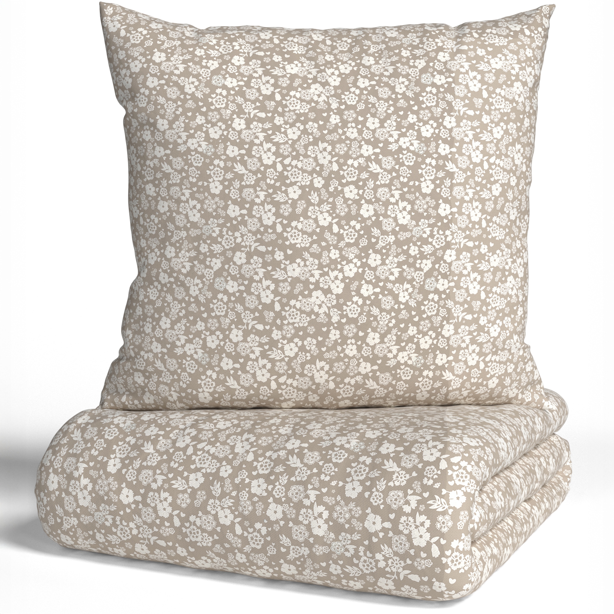 my home Bettwäsche "Mariby" 2 tlg. mit feinem Blümchen Design, skandinavisc günstig online kaufen