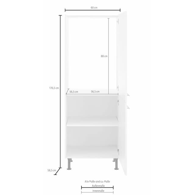 OPTIFIT Kühlumbauschrank »Bern«, 60 cm breit, 176 cm hoch,  höhenverstellbare Stellfüße, Nischenmaß 88 bestellen | BAUR