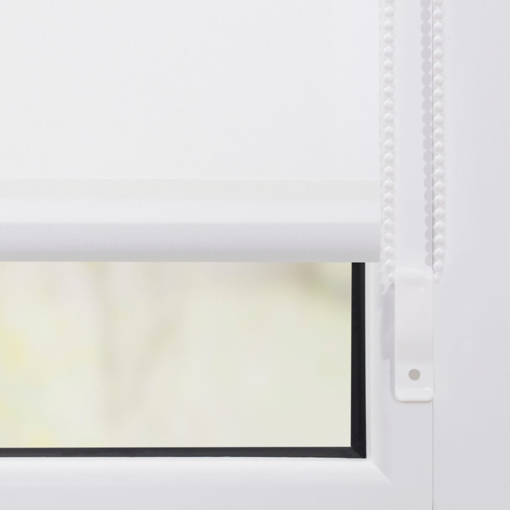 LICHTBLICK ORIGINAL Seitenzugrollo »Klemmfix Motiv Mauer«, Lichtschutz, ohne Bohren, freihängend