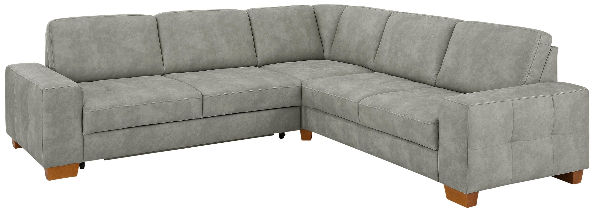OTTO home Ecksofa "Puccini L-Form" mit Federkern, Sitztiefenverstellung, Kontrastnaht