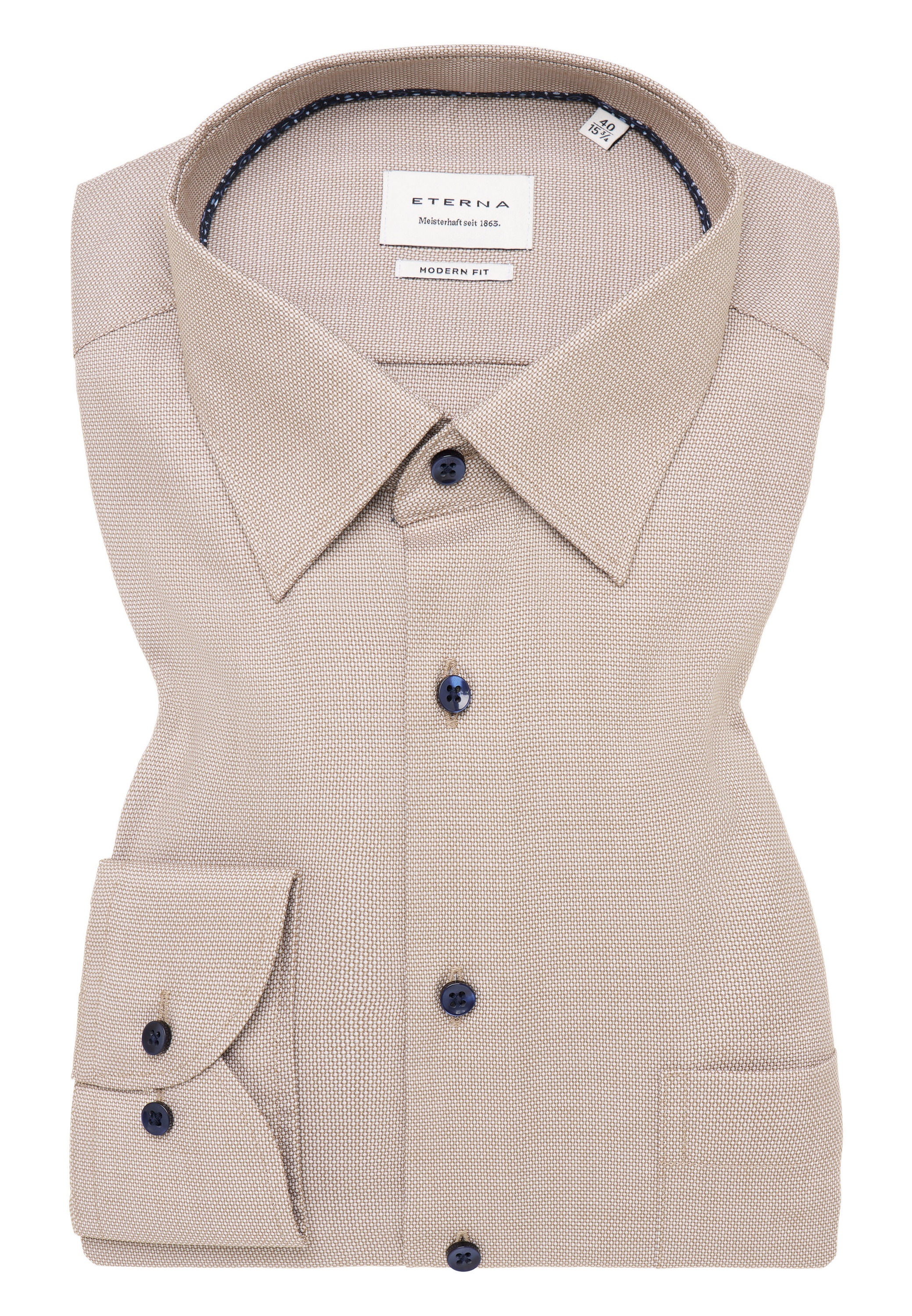 Eterna Langarmhemd »MODERN FIT« NON IRON (bügelfrei)