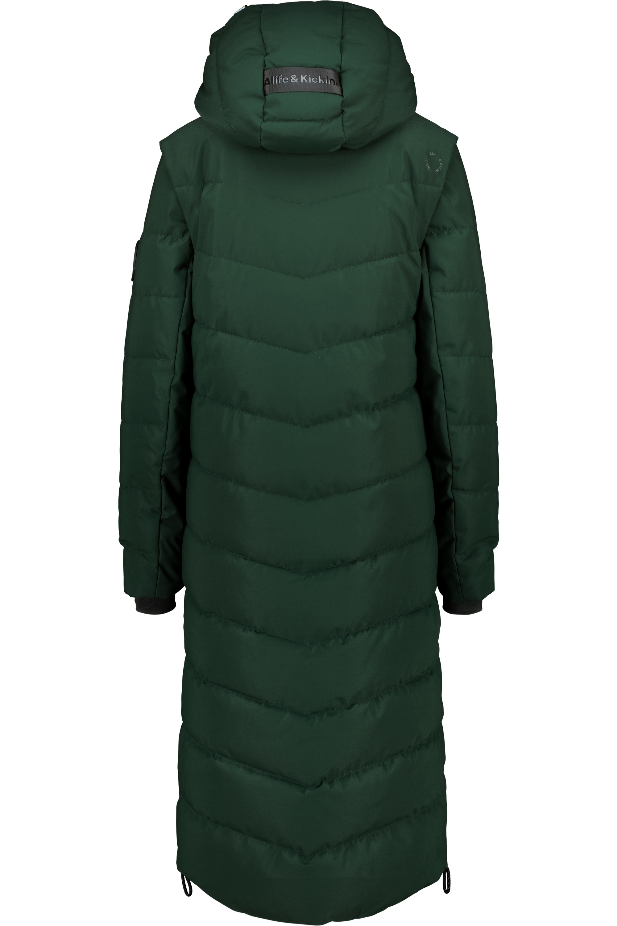 Alife & Kickin Steppjacke »Damen NellyAK A«, mit Kapuze, Mantel & Weste in einem, mit abnehmbaren Ärmeln in schmaler Passform