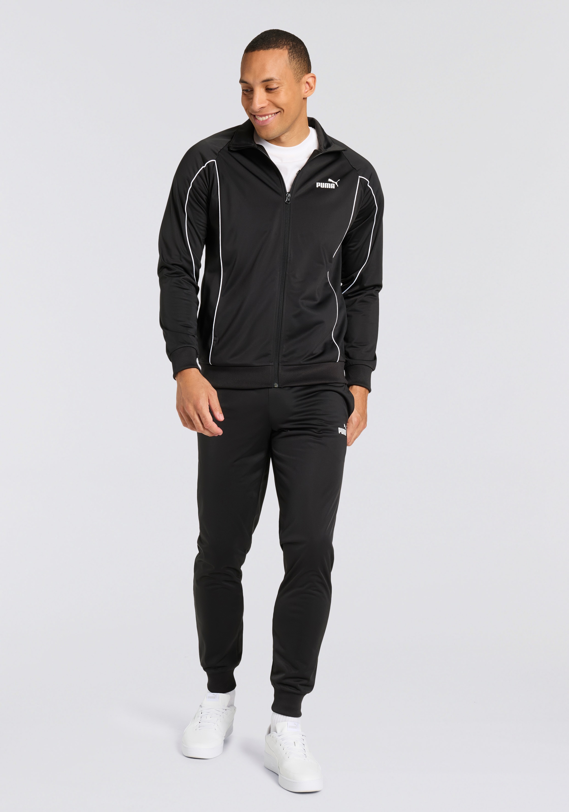 PUMA Trainingsanzug "POLY PIPING SUIT" 2 Stk. tlg. günstig online kaufen