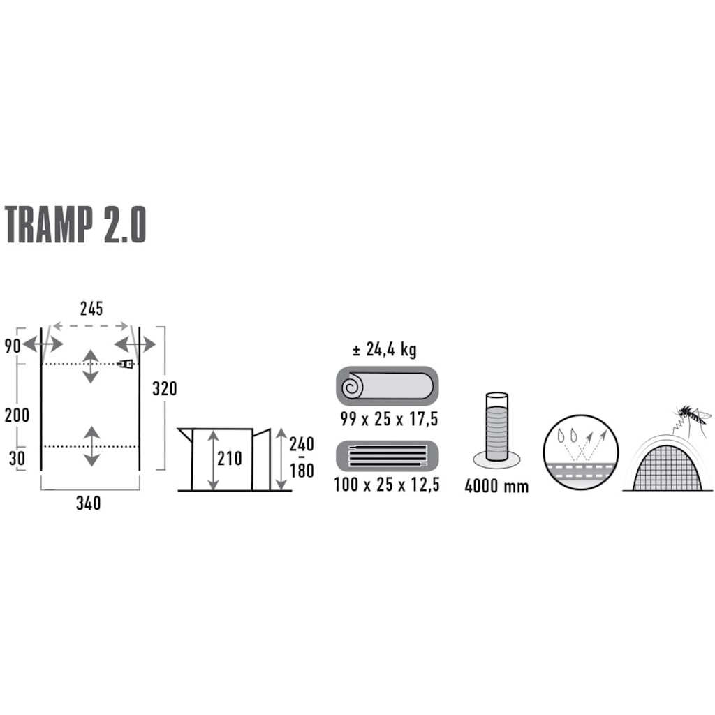 High Peak Buszelt »Tramp 2.0«