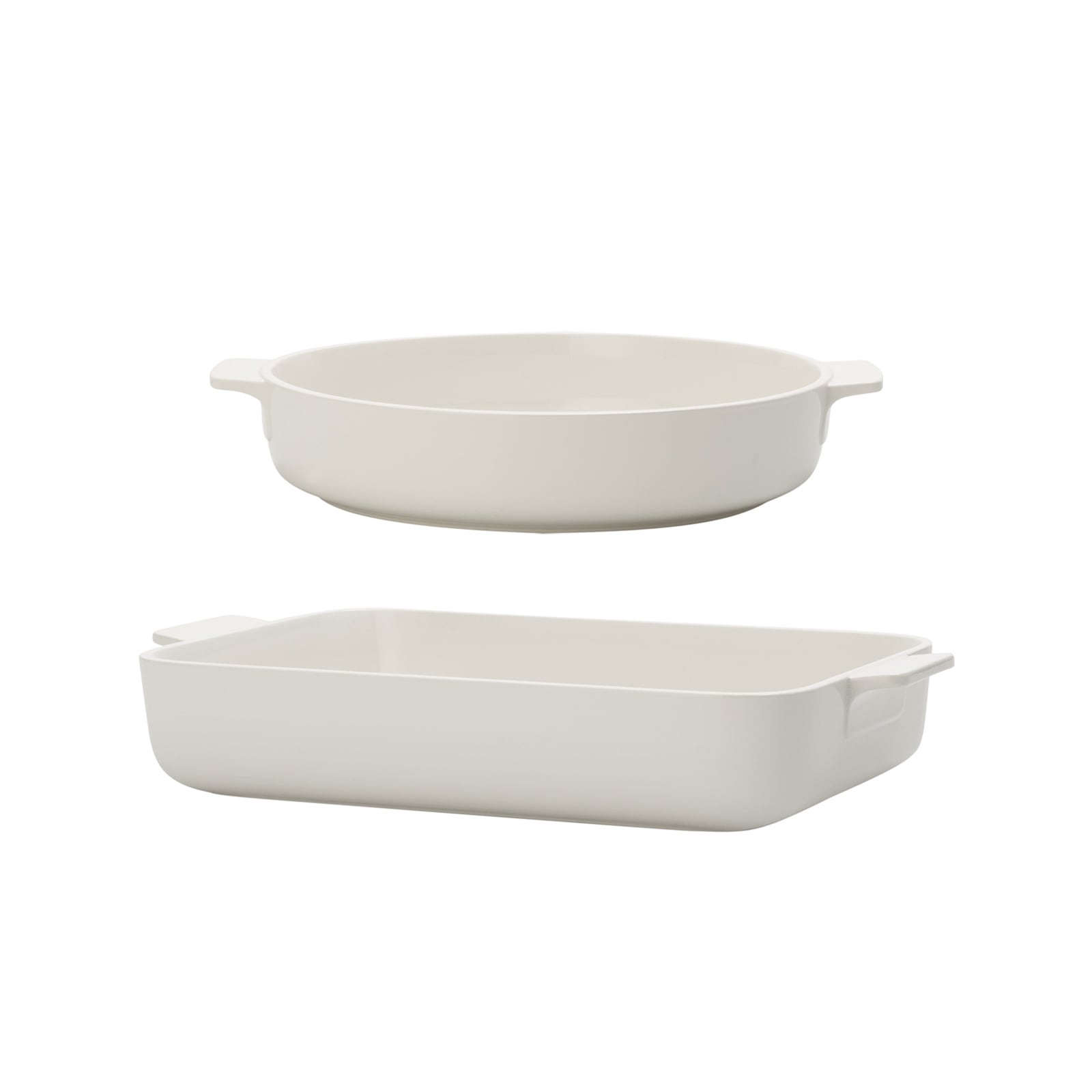 Villeroy & Boch Auflaufform "Auflaufformen groß Clever Cooking 2er Set weiß" Porzellan 2 Stk. tlg. Spülmaschinenfest, Mikrowellensicher