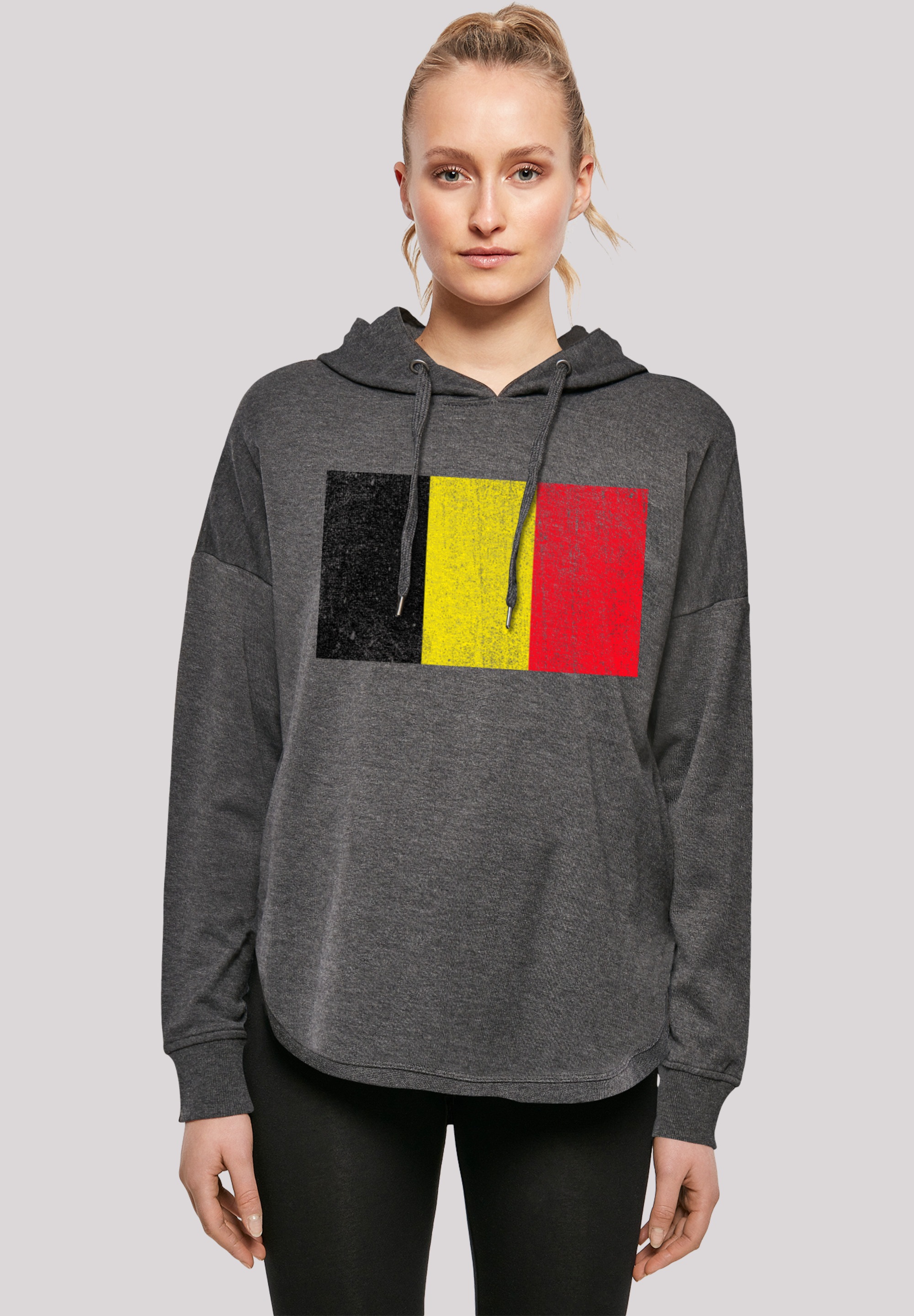 F4NT4STIC Kapuzenpullover "Belgium Belgien Flagge", Print