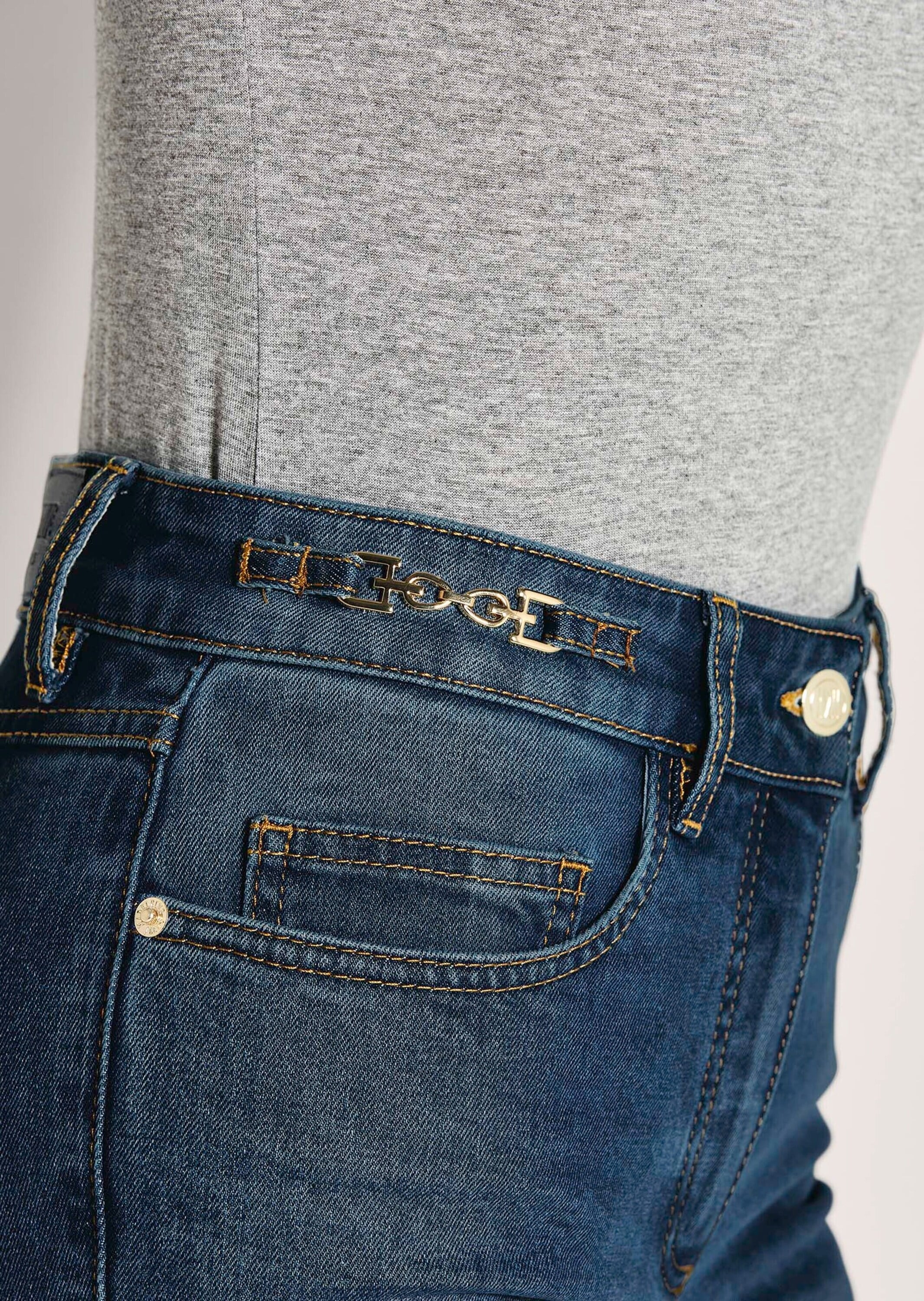 MADELEINE Regular-fit-Jeans »Jeans Lange Slim Fit Stretch-Jeans«