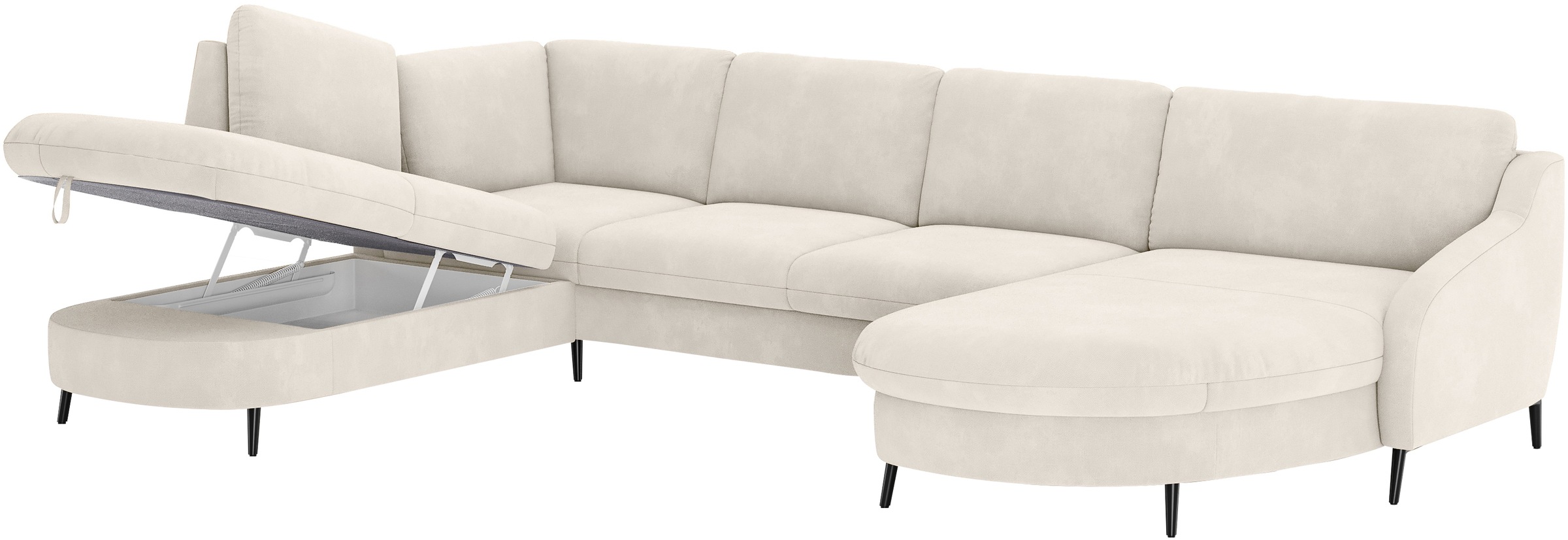 sit&more Wohnlandschaft »Soul U-Form«, wahlweise mit Bett und Bettkasten