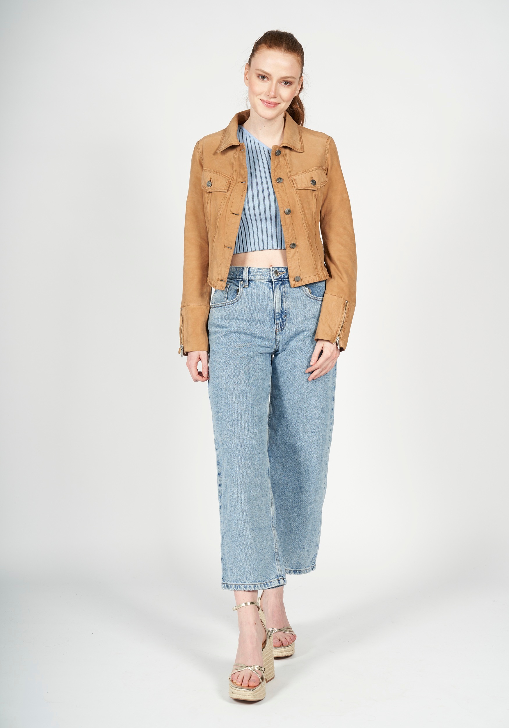 Freaky Nation Lederjacke "Nela-FN" günstig online kaufen