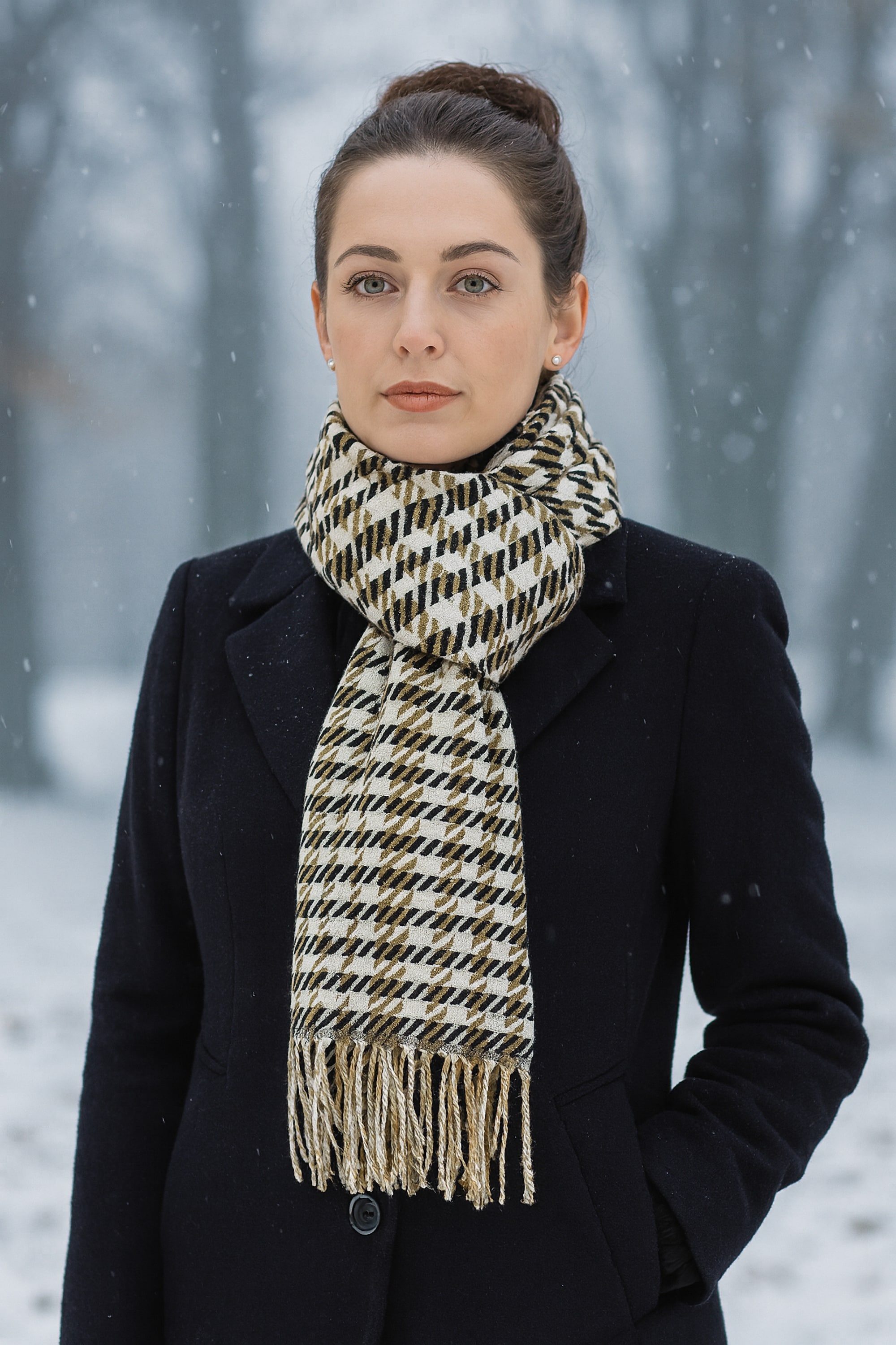 COLLEZIONE ALESSANDRO Wollschal »Inverno«, Made in Italy, mit modernem Karo