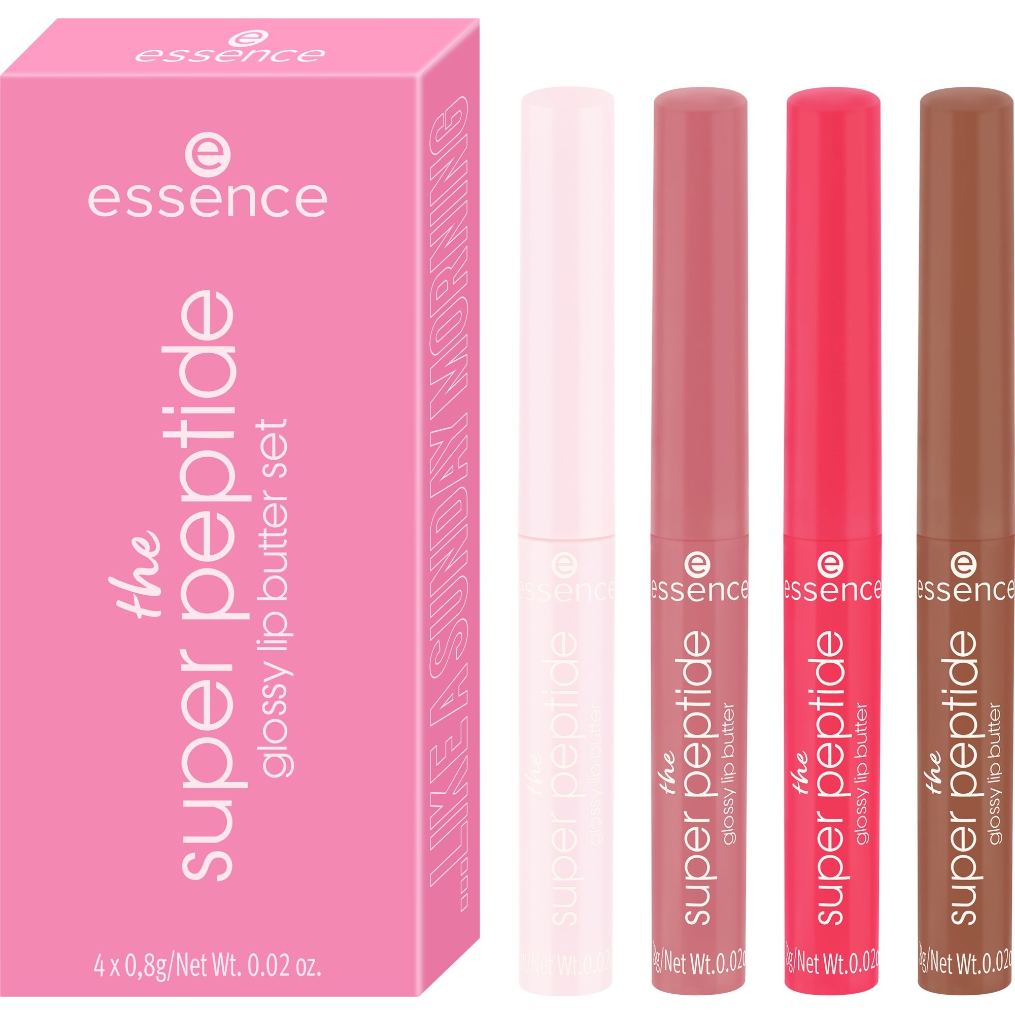Essence Lippenstift-Set »the super peptide glossy lip butter set ...LIKE A SUNDAY MORNING«
