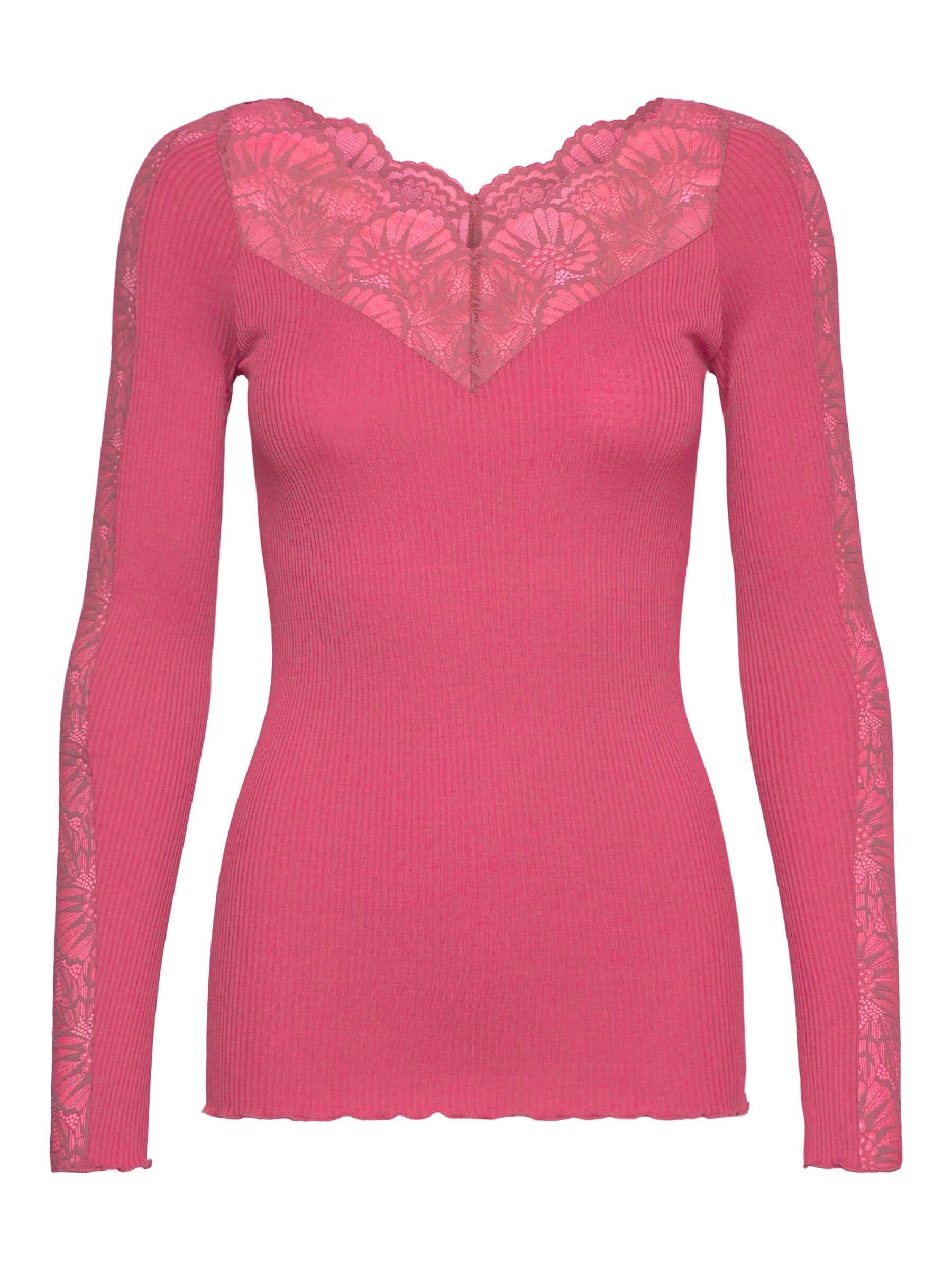rosemunde Spitzenshirt "Beatha lace longsleeve" elastisch weiche Vintage-Sp günstig online kaufen