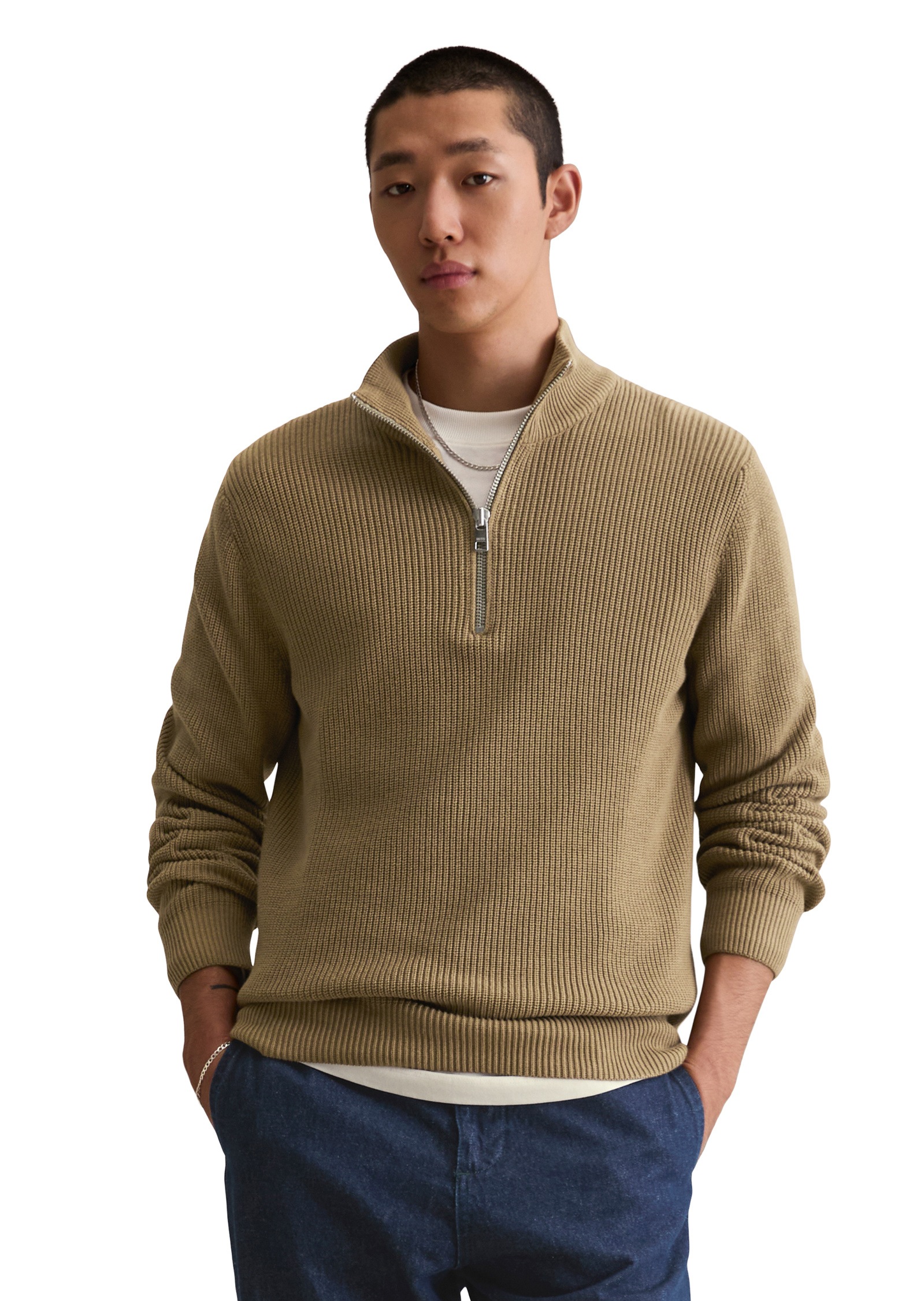 Marc OPolo DENIM Troyer "aus reiner Bio-Baumwolle" günstig online kaufen