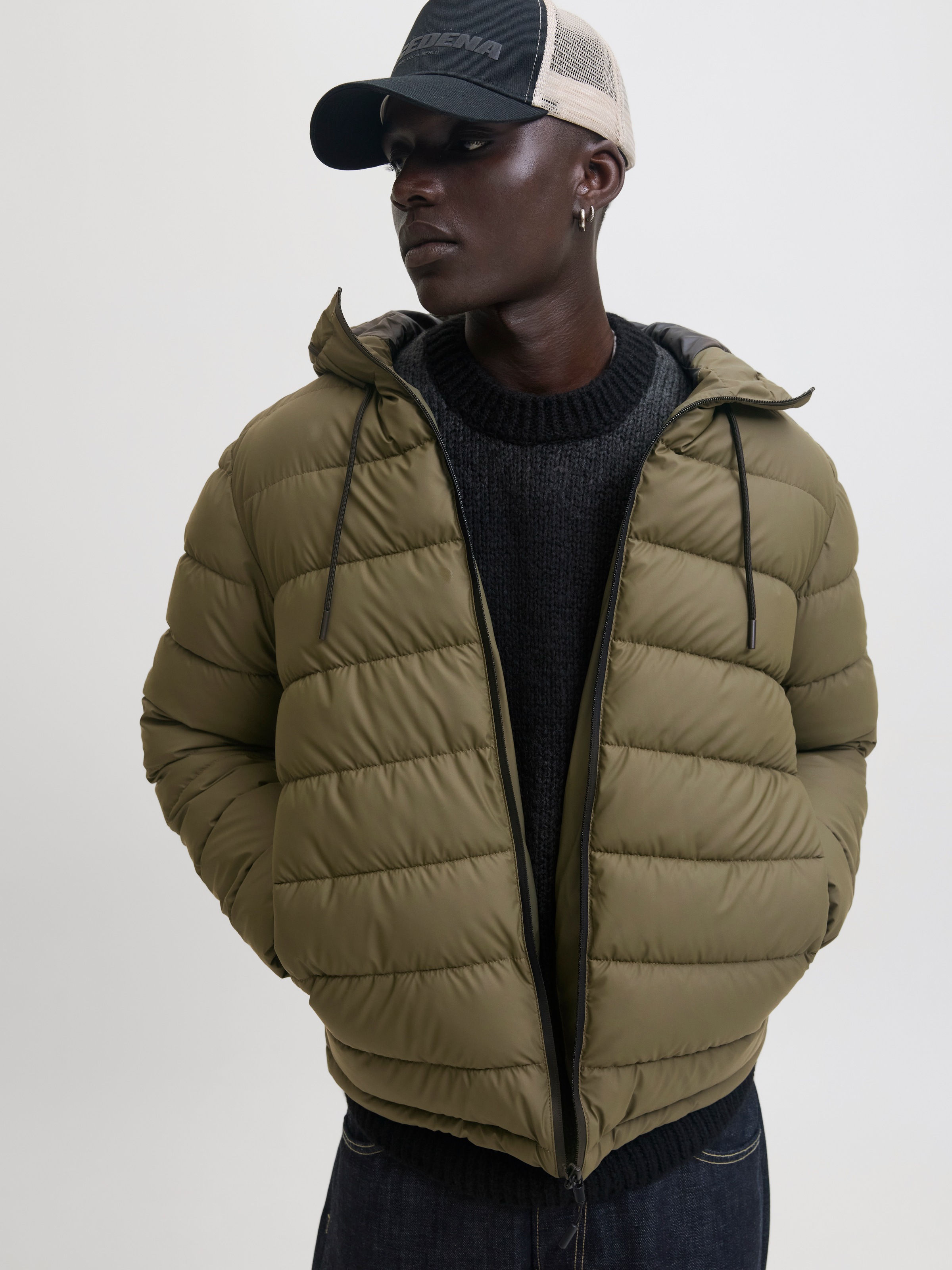 Jack & Jones Steppjacke "JCOPOINT PU PUFFER JACKET BF" mit Kapuze günstig online kaufen