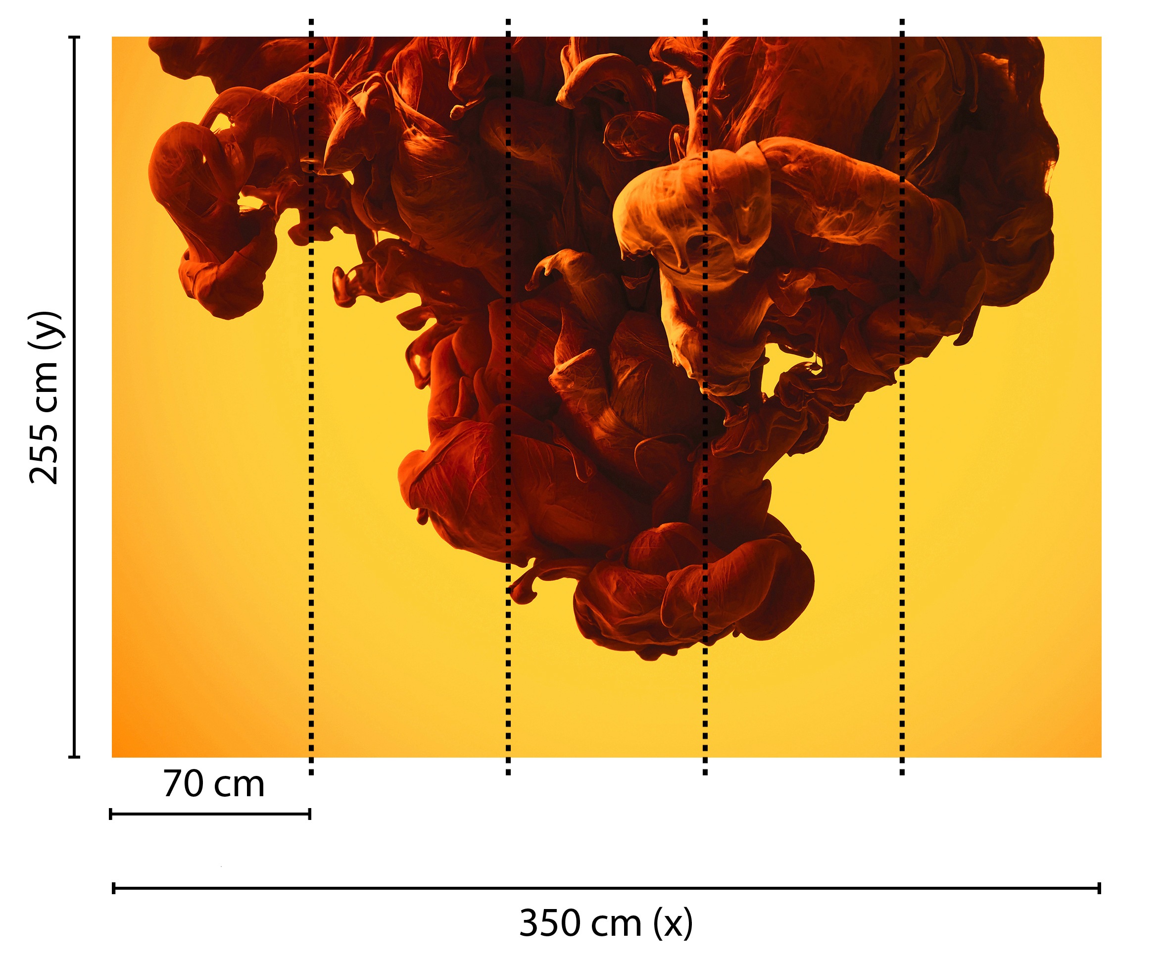 living walls Fototapete »Designwalls Abstract Art 2« glatt Vlies, Wand, Schräge, Decke